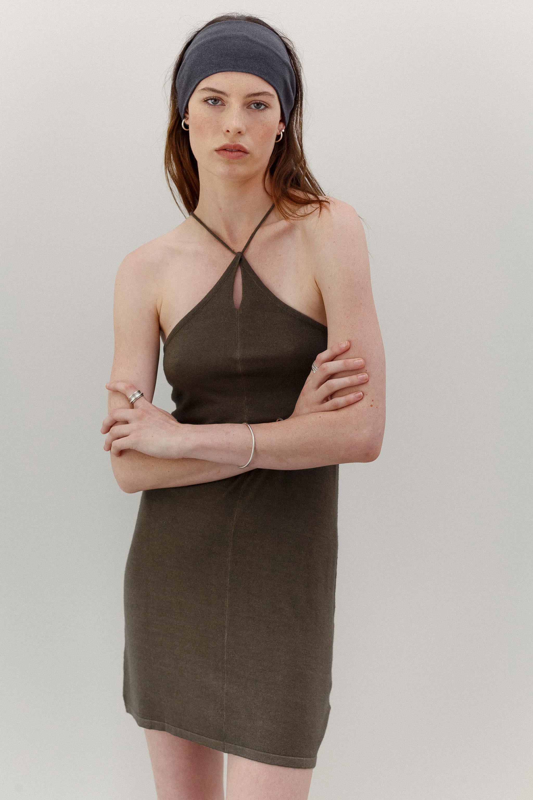 Delta Bamboo Cotton Dress - Moss