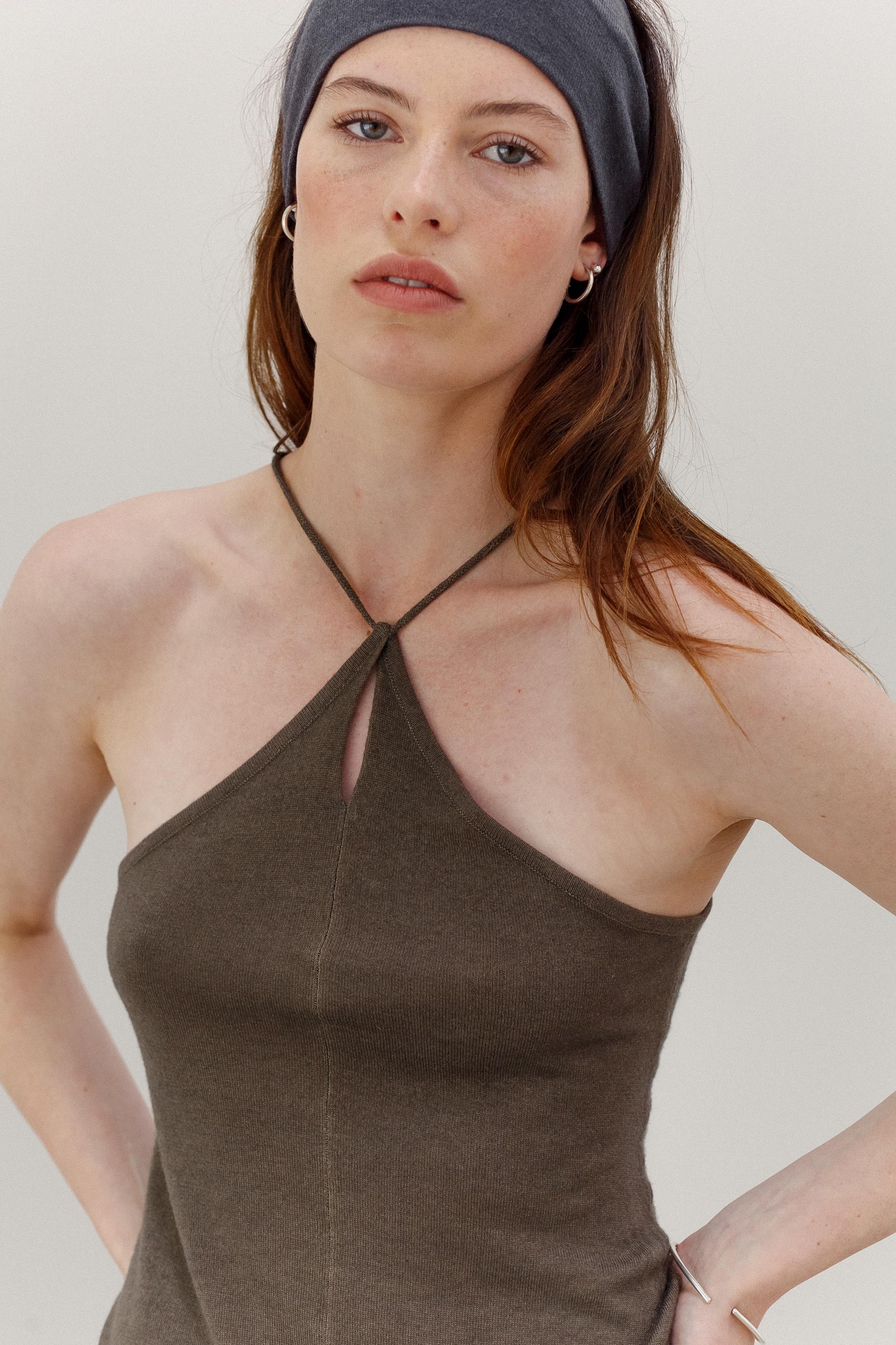 Delta Bamboo Cotton Dress - Moss