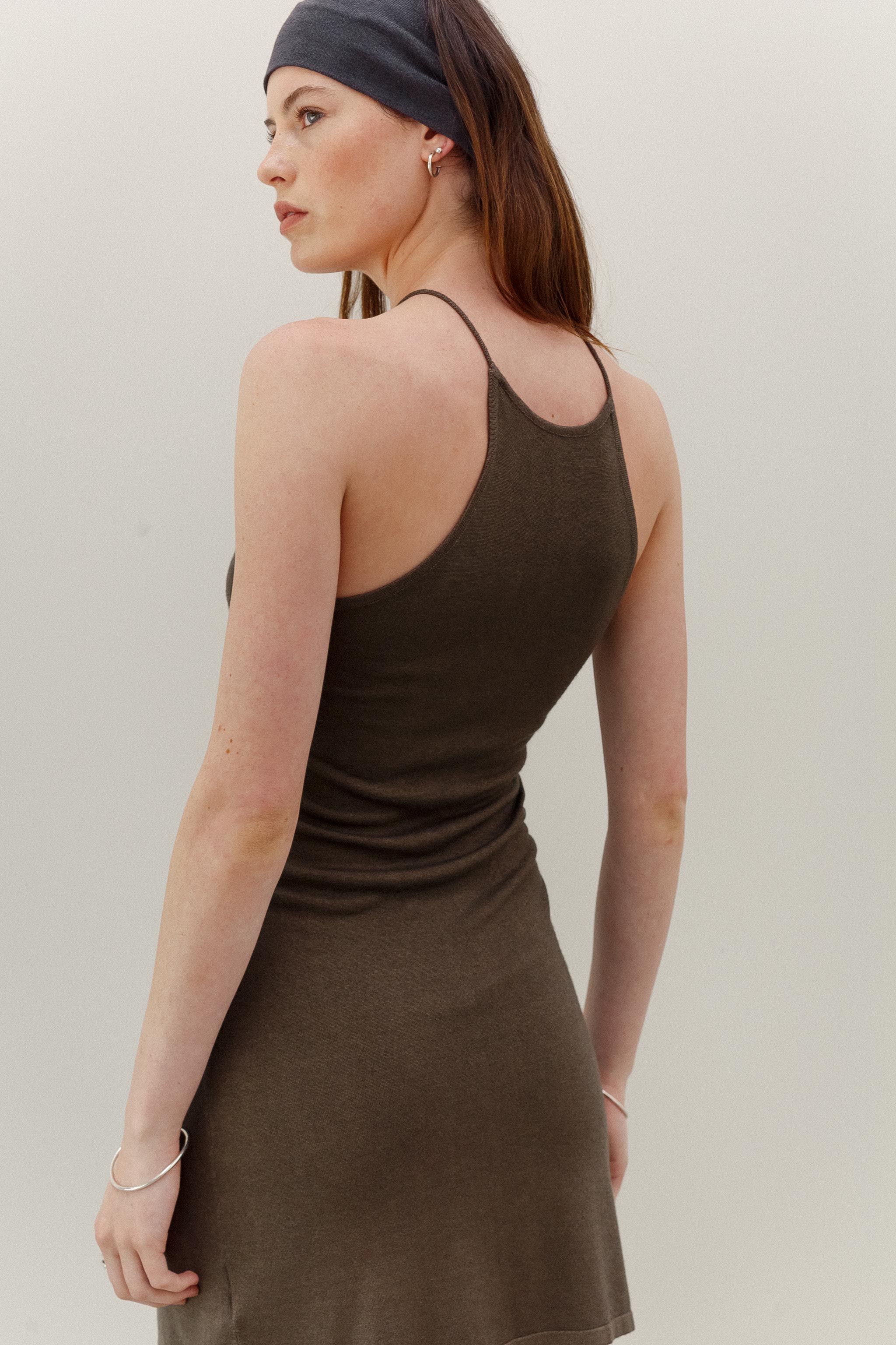 Delta Bamboo Cotton Dress - Moss