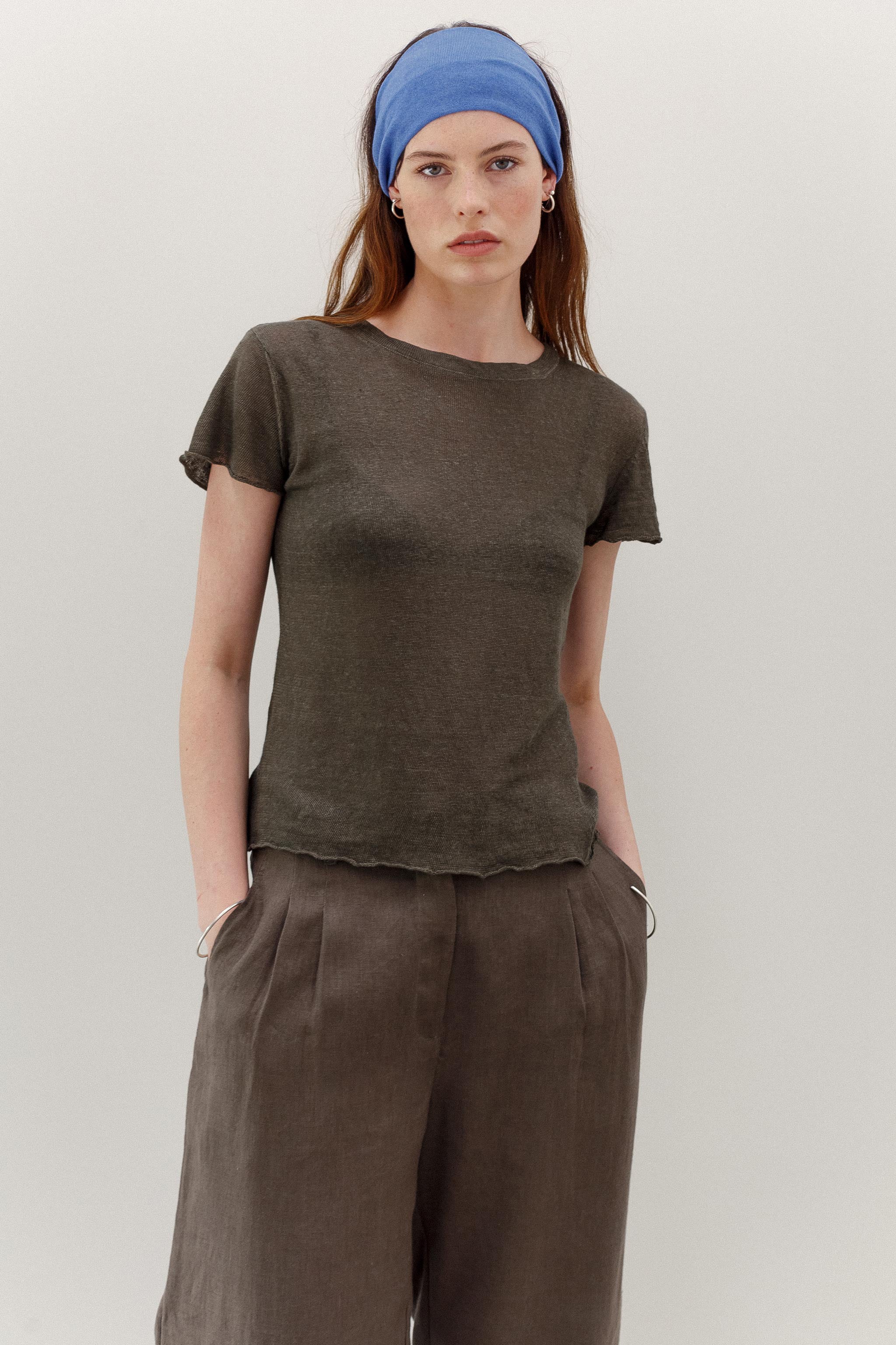 Minikin Linen Top - Bush Walk