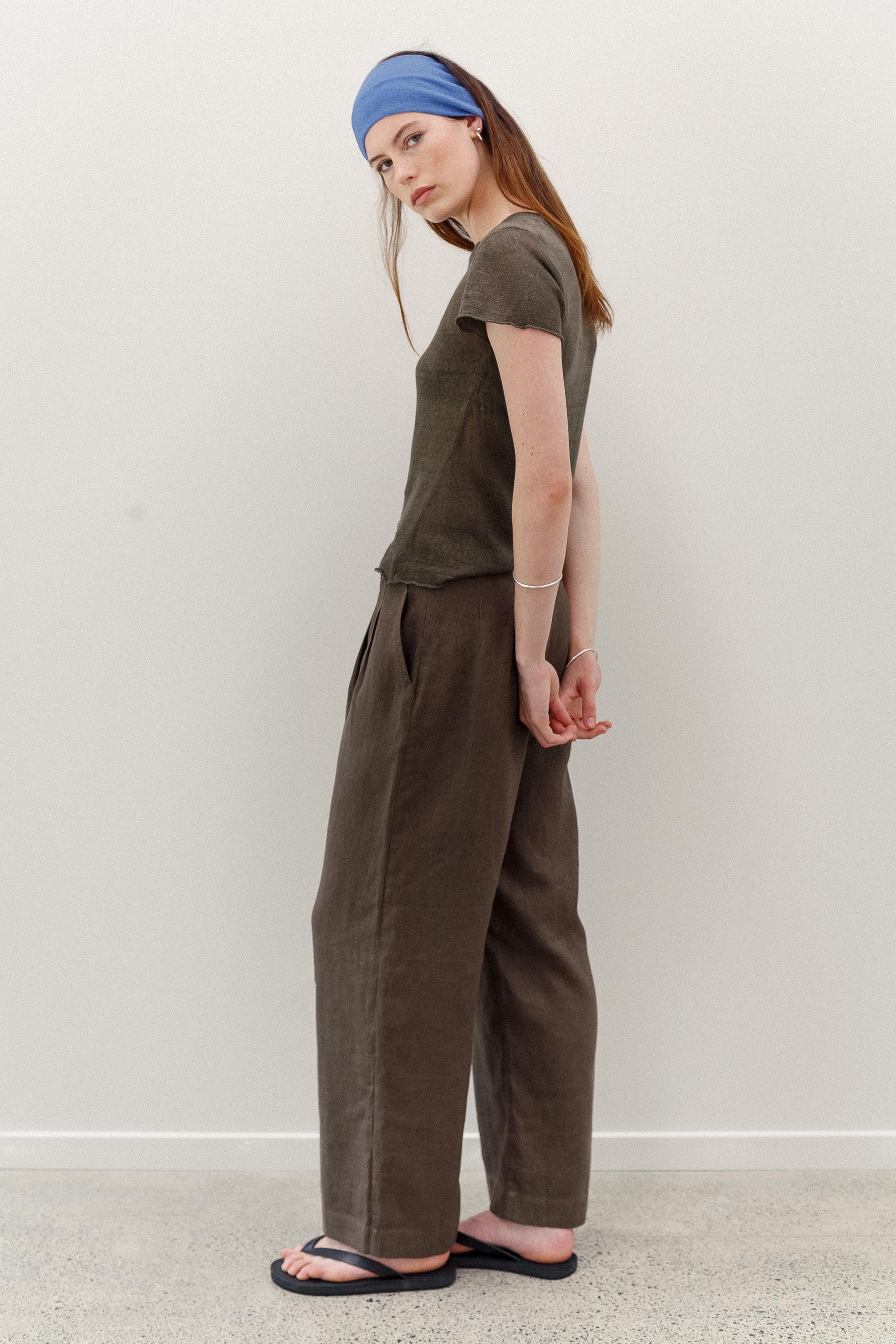 Maverick Linen Pants - Khaki