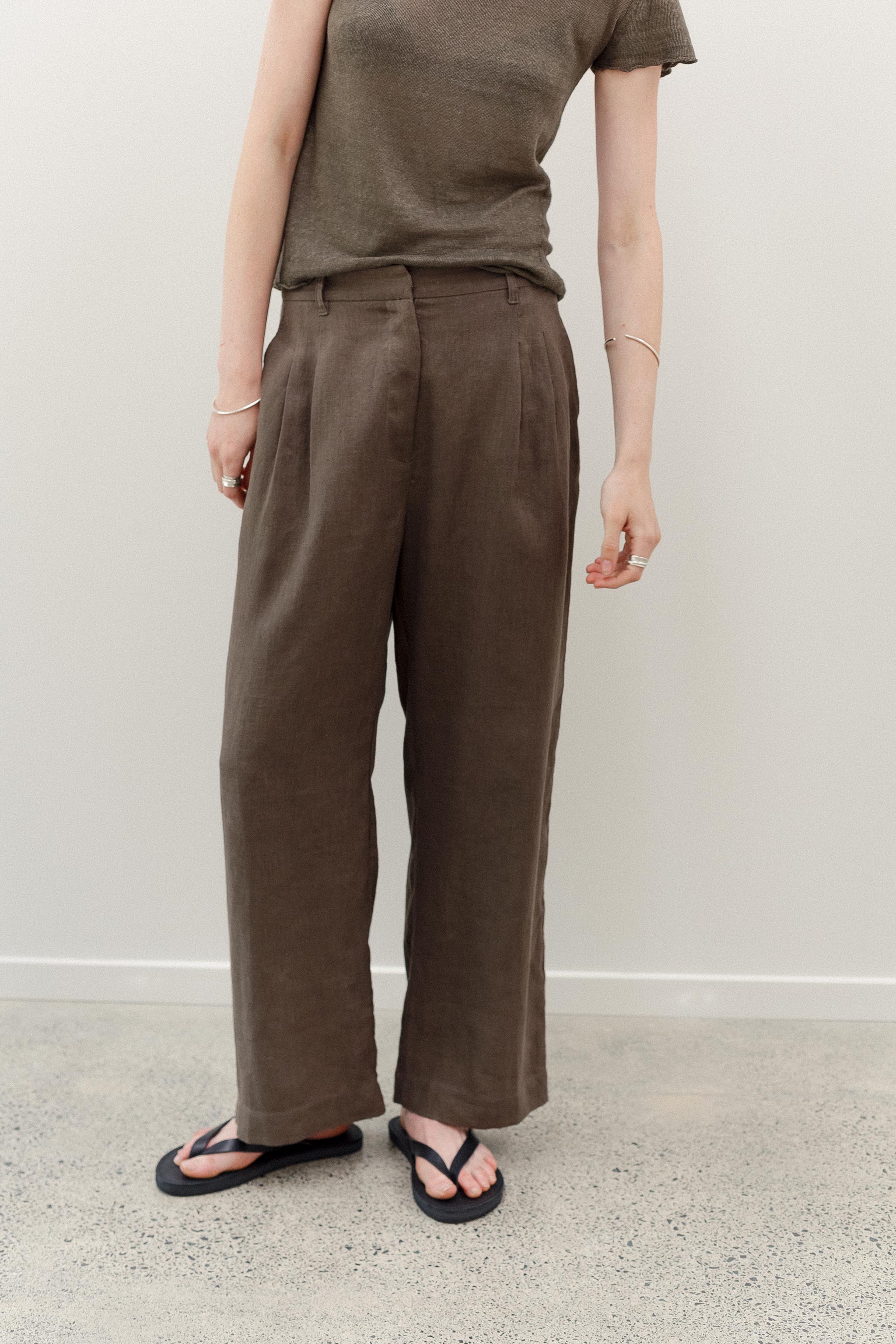 Maverick Linen Pants - Khaki