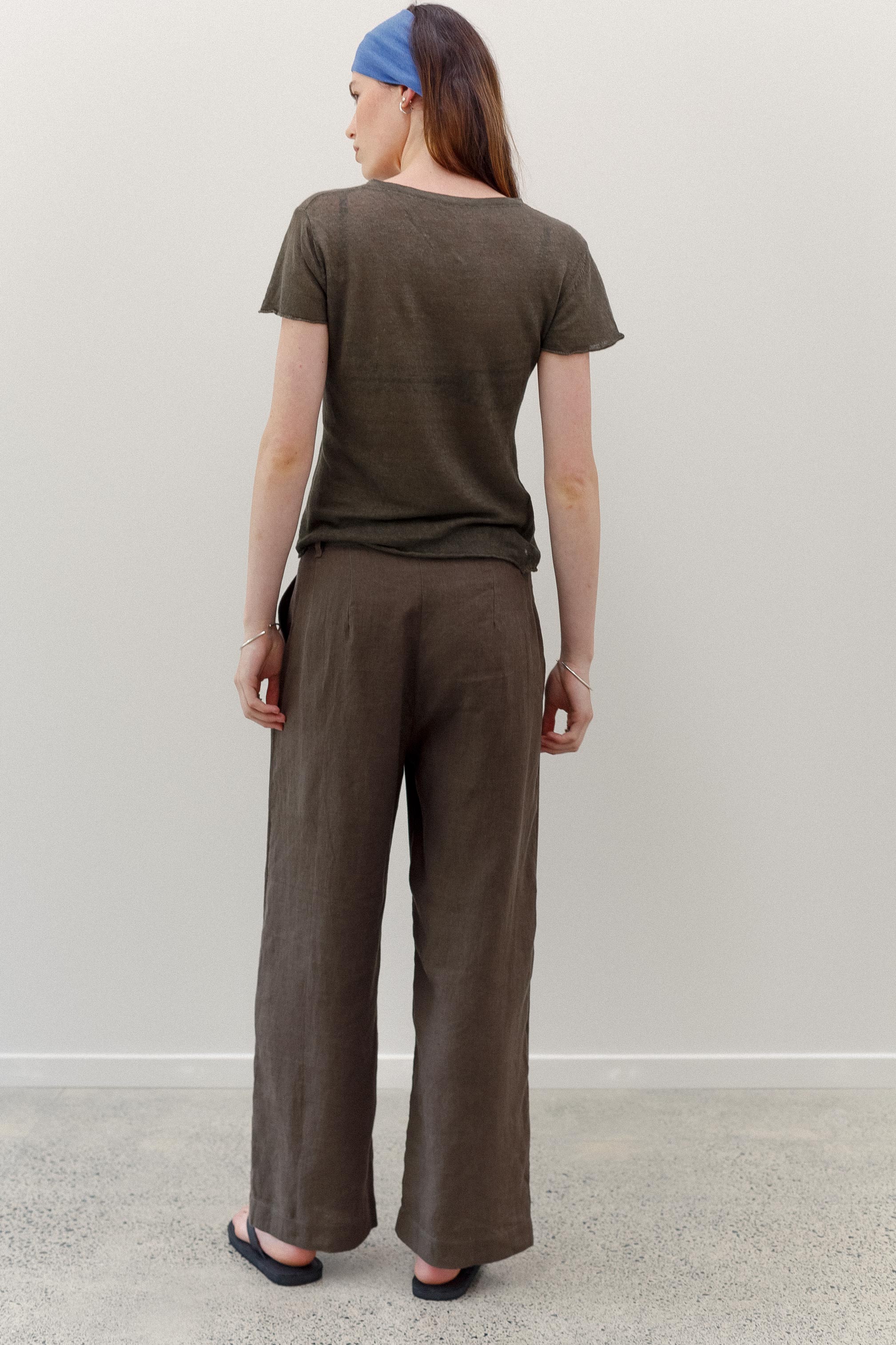 Maverick Linen Pants - Khaki