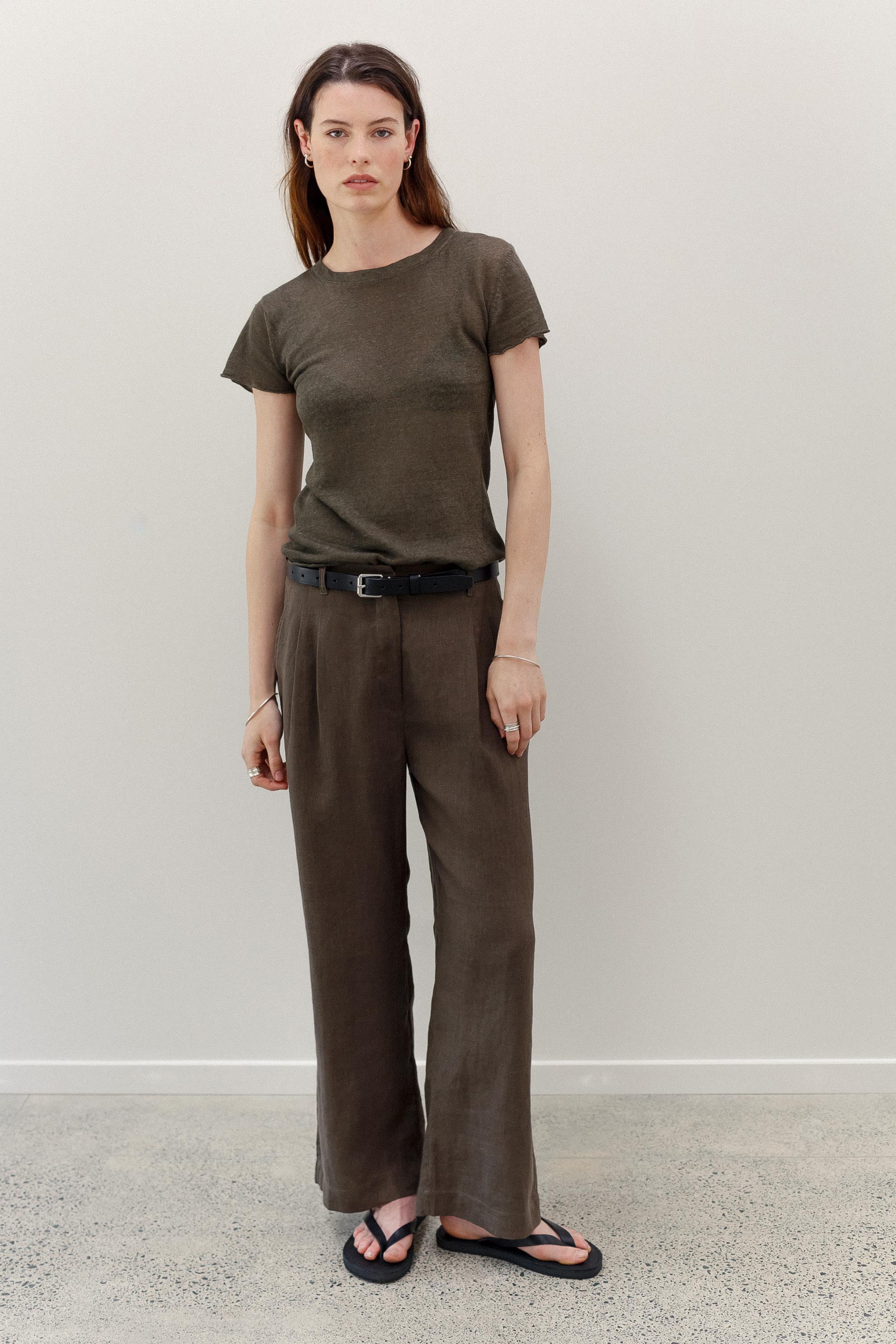 Maverick Linen Pants - Khaki