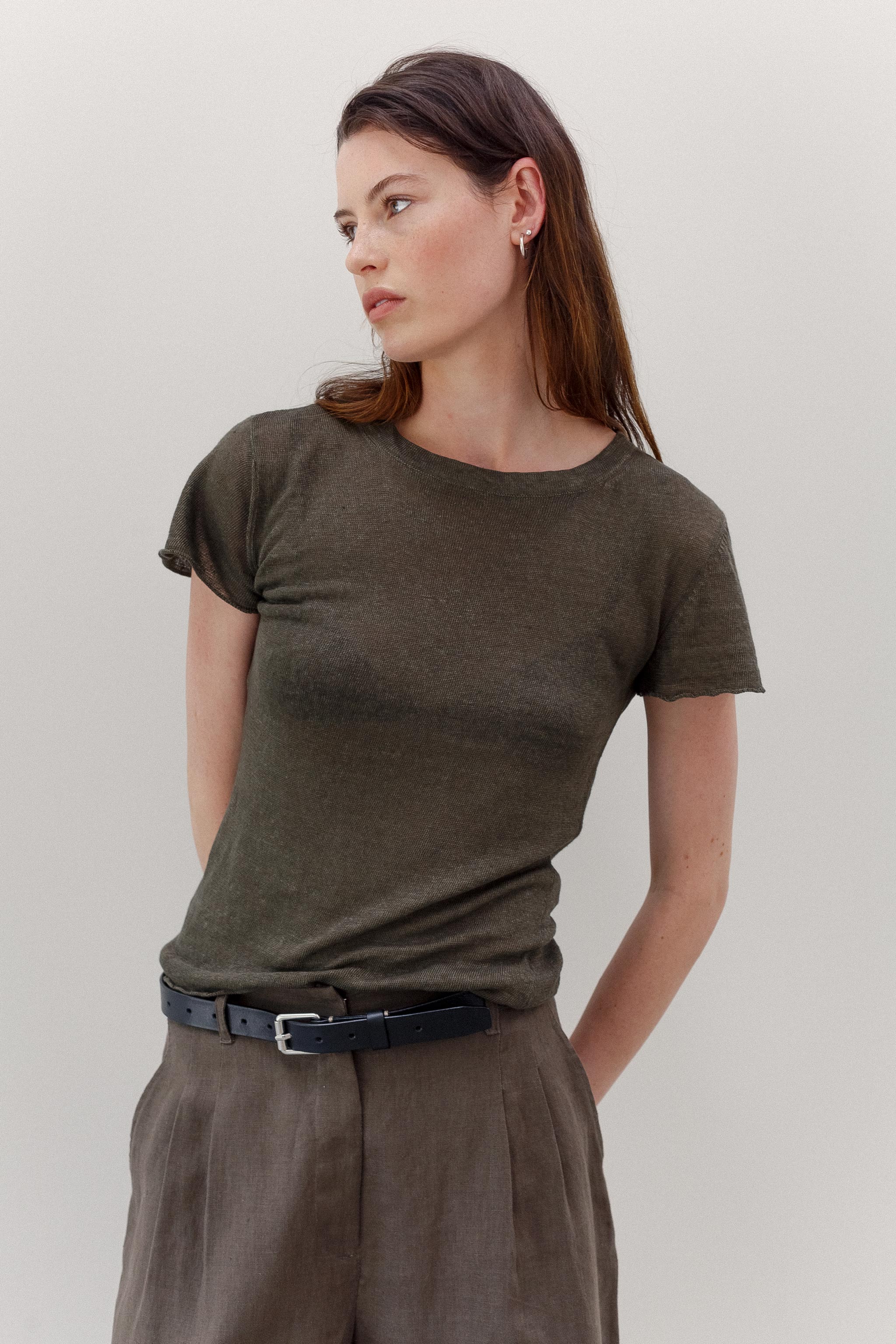 Minikin Linen Top - Bush Walk