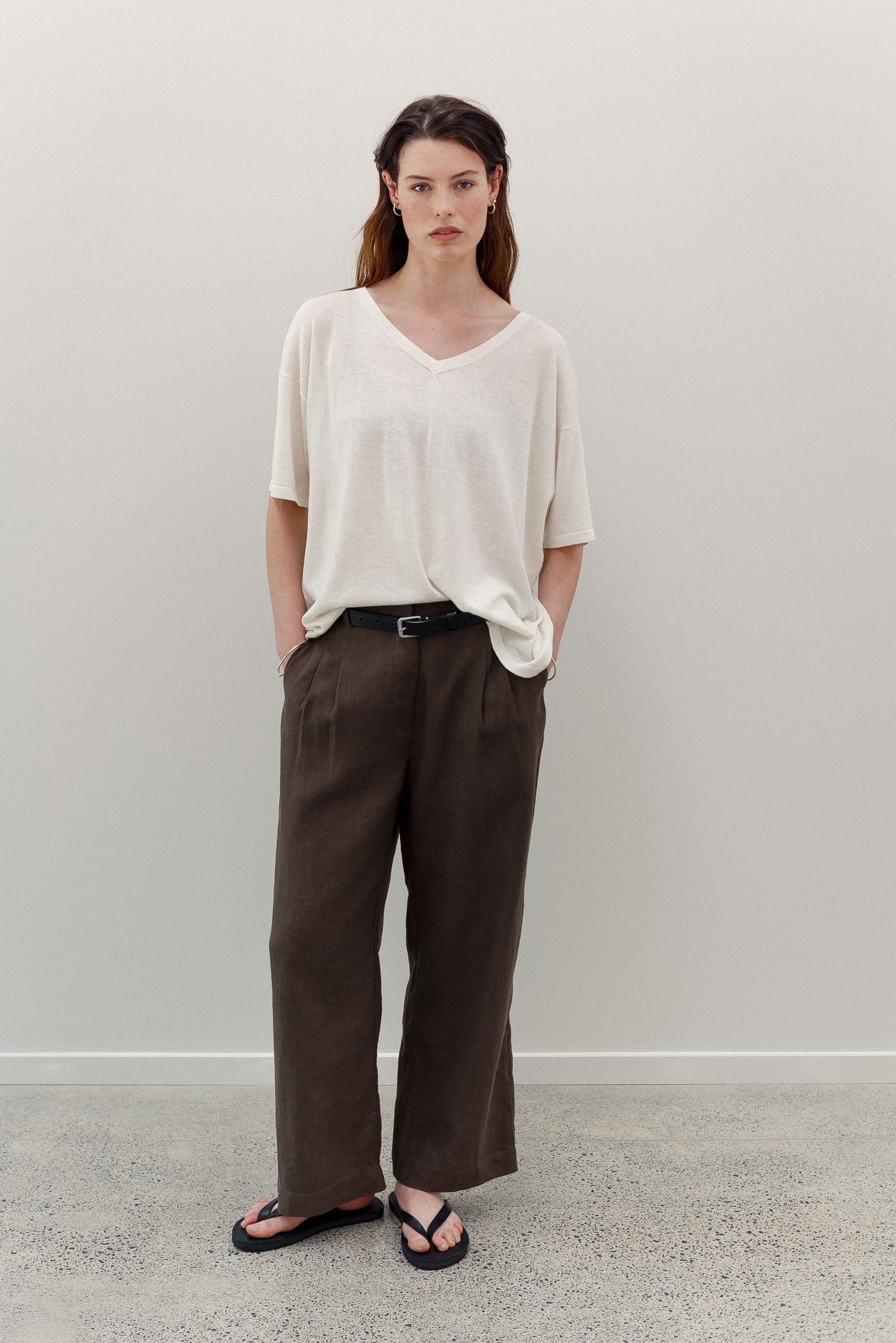 Maverick Linen Pants - Khaki