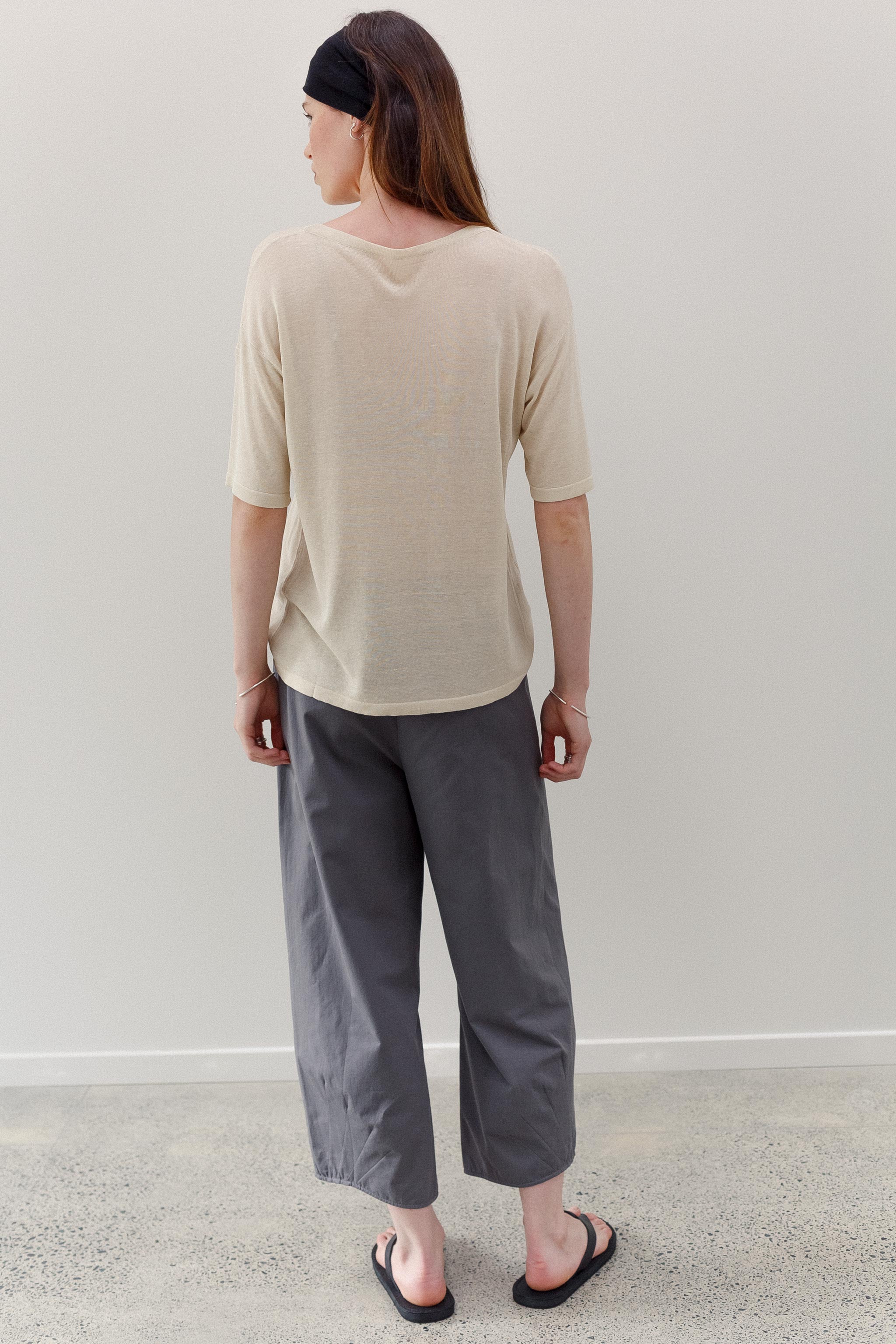 Dream Cotton Pants - Pewter