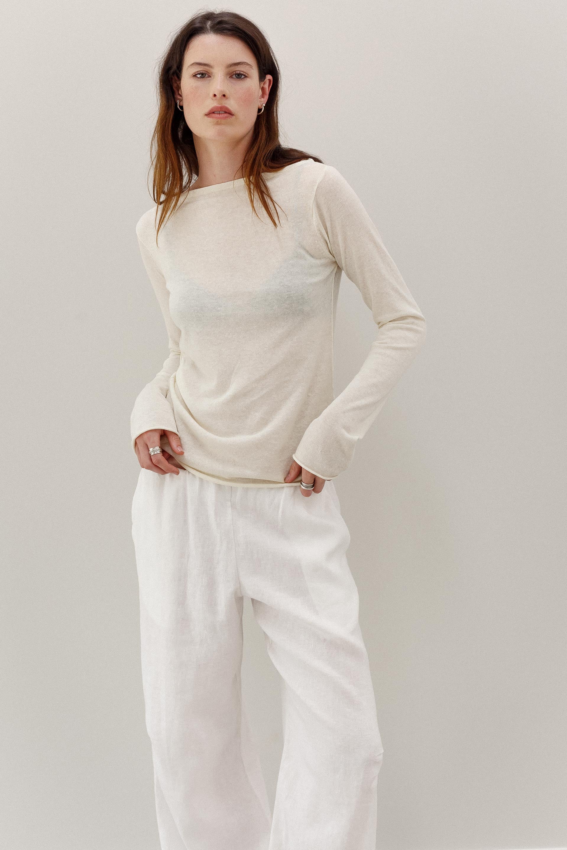 Hanape Hemp Top  - Creme
