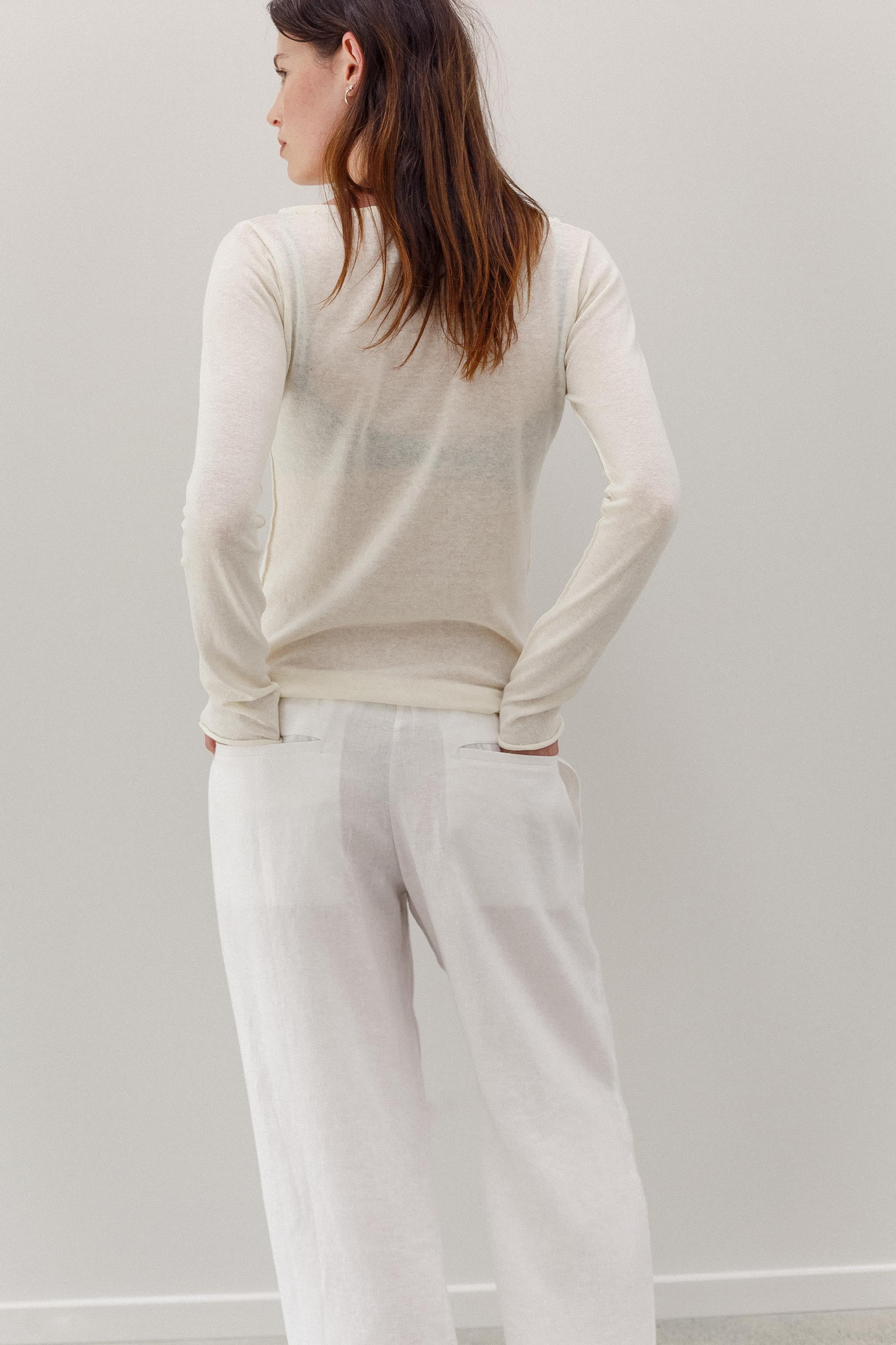 Ming Linen Pants - White