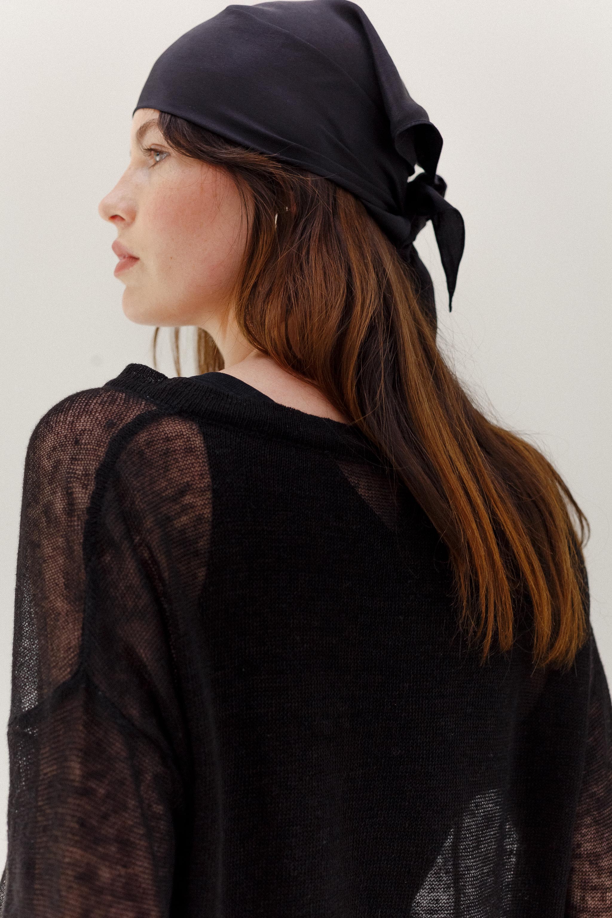 Ravel Linen Top - Black