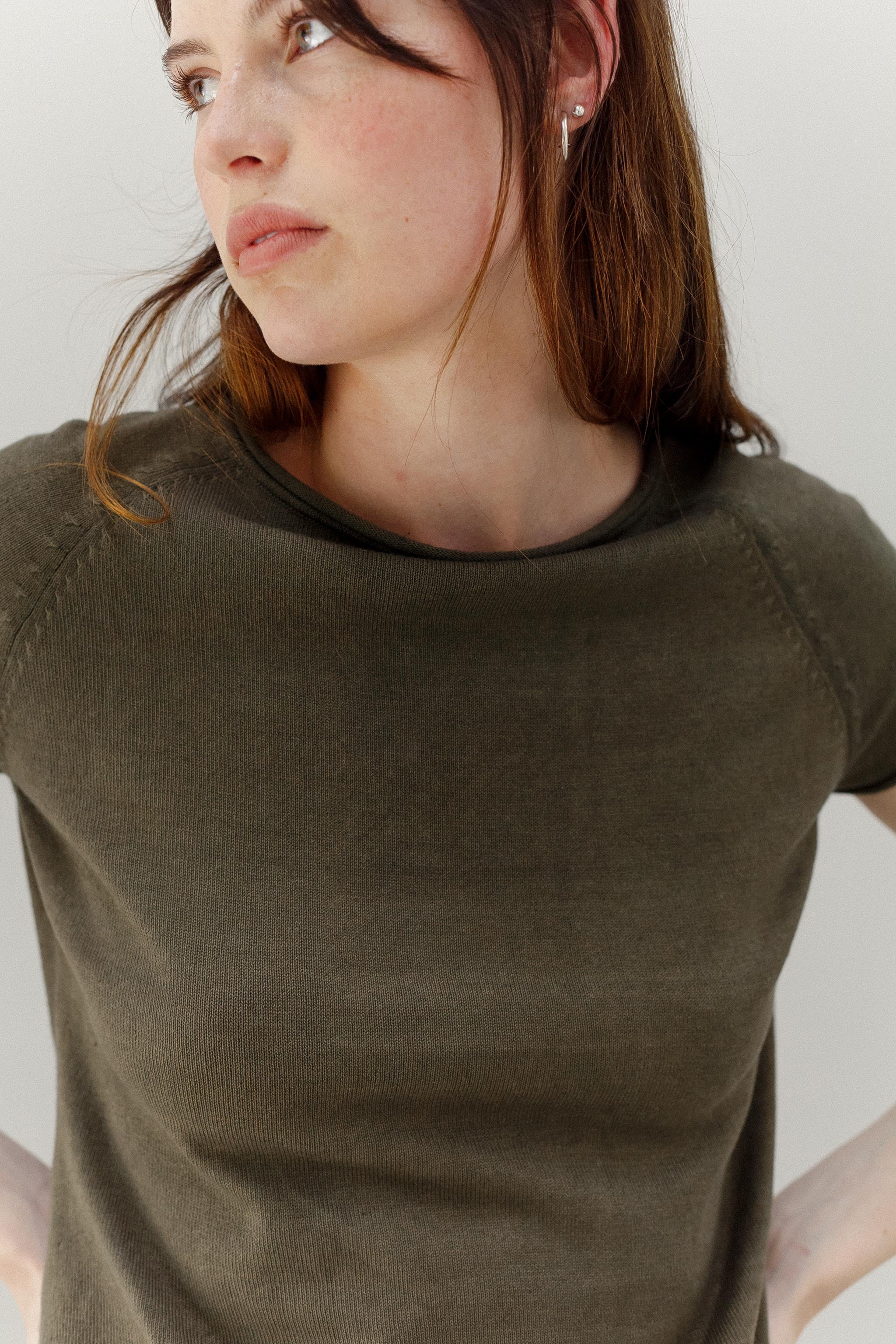 Maya Cotton Top - Olive
