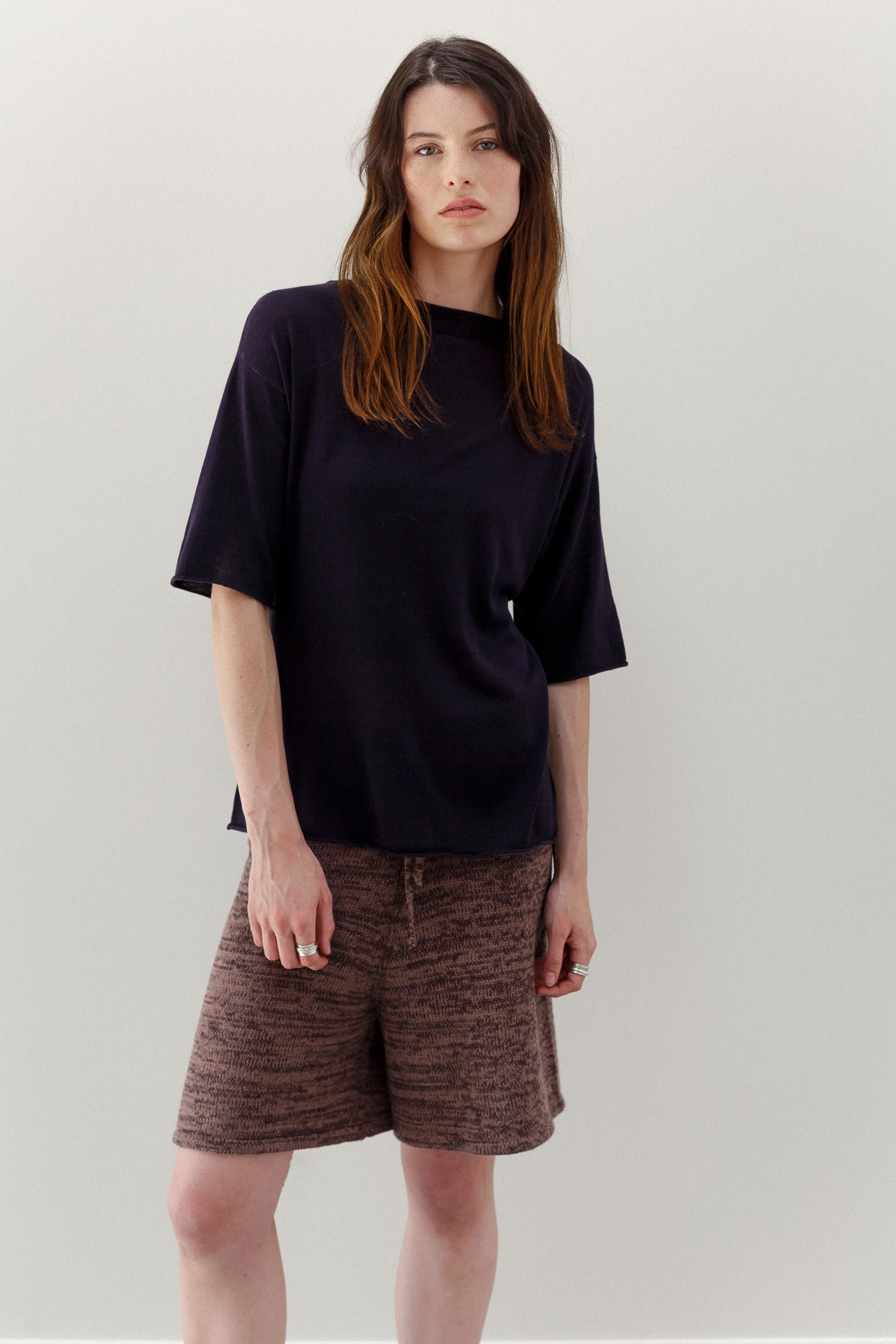 Haru Cashmere Cotton Shorts - Coco Cabana