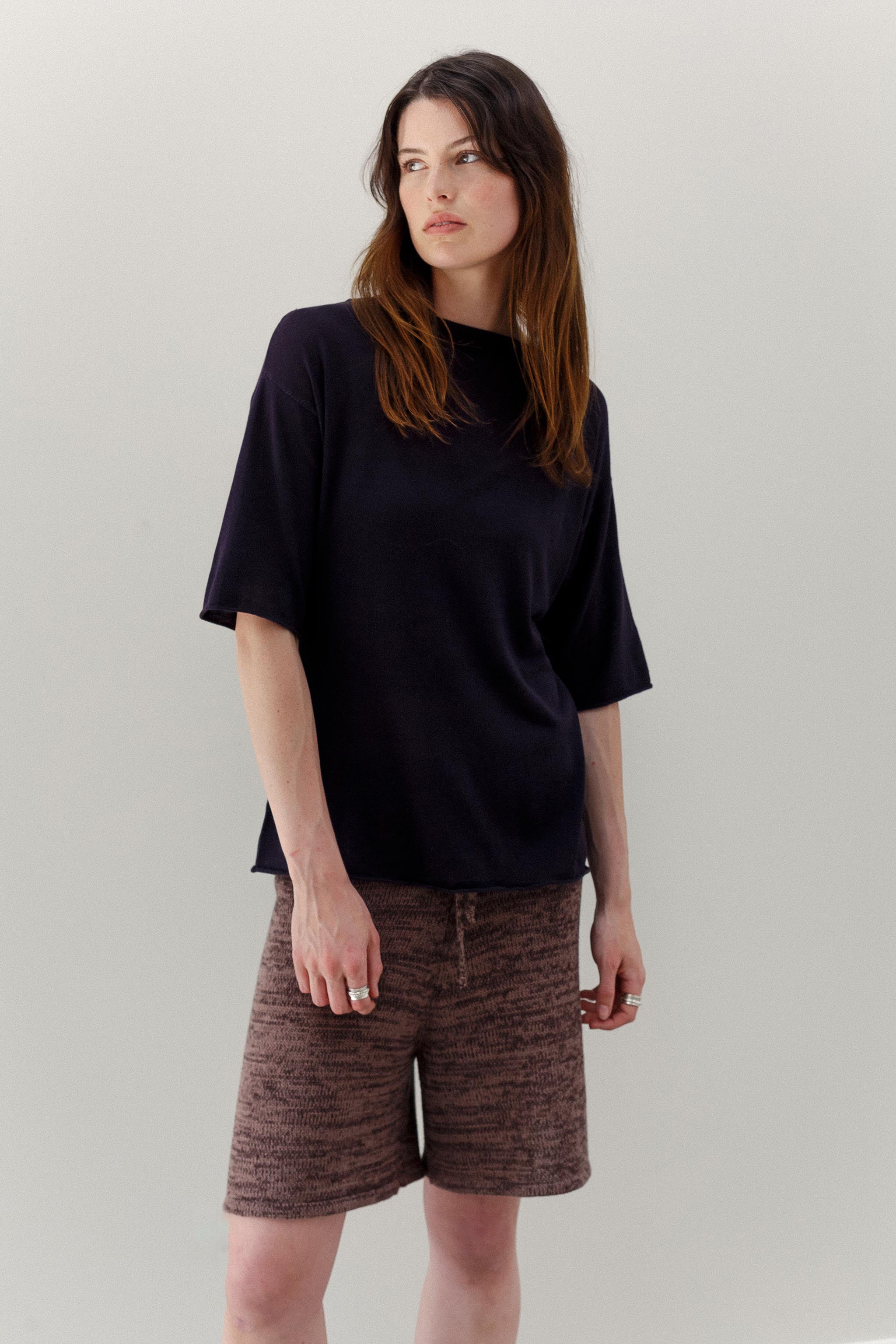 Haru Cashmere Cotton Shorts - Coco Cabana