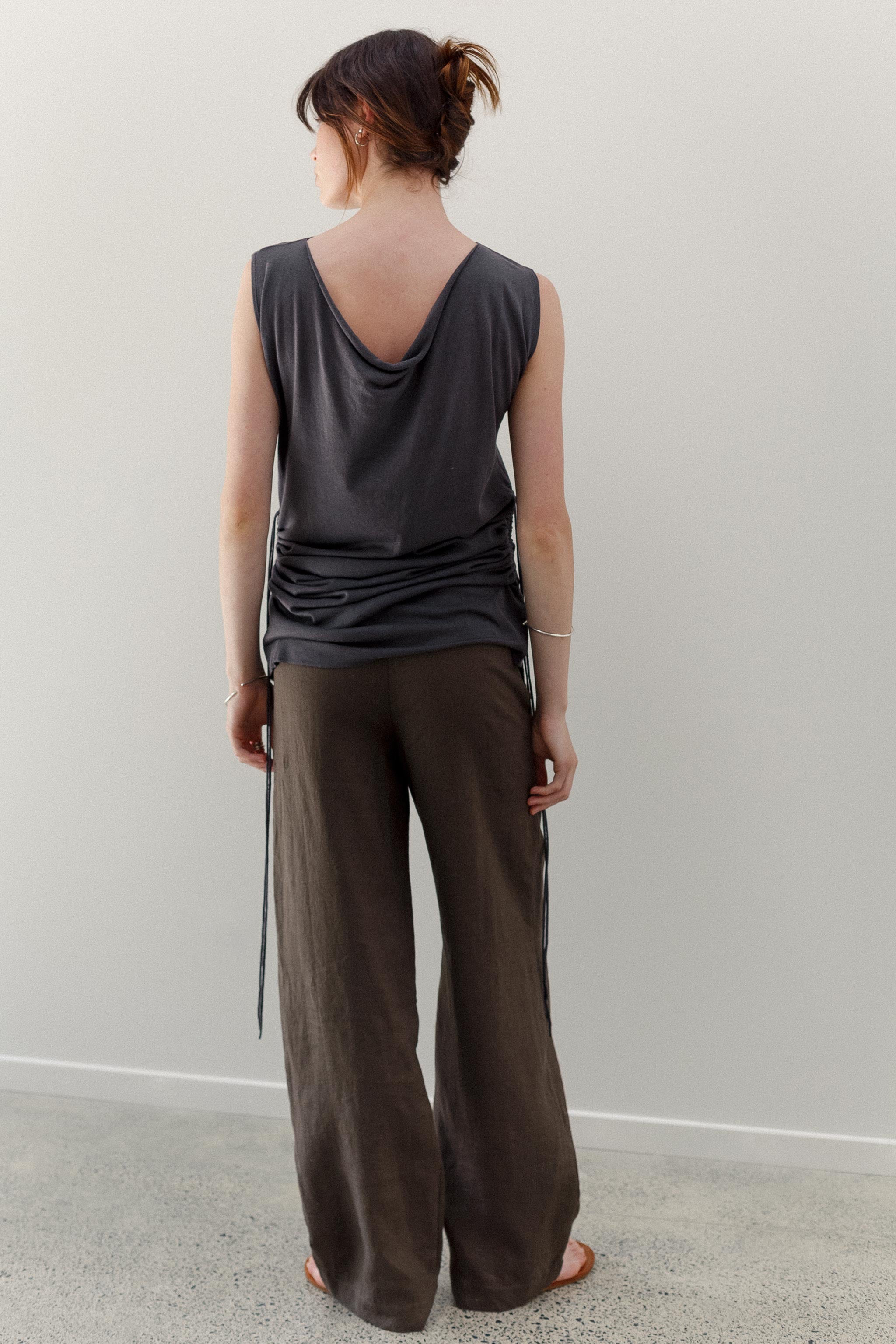 Peace Lily Silk Cotton Dress - Riverstone