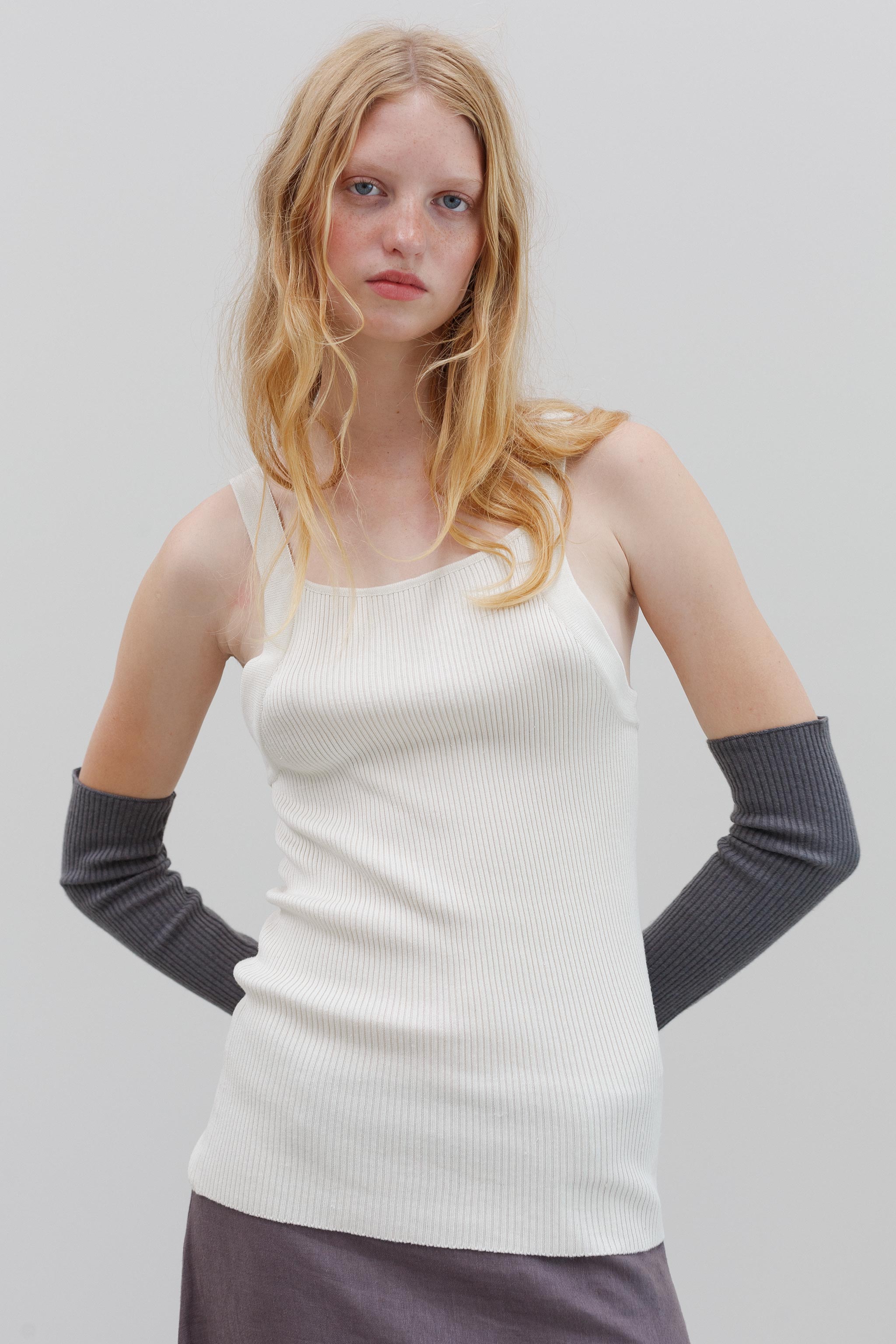 Song Silk Cotton Top - Shell