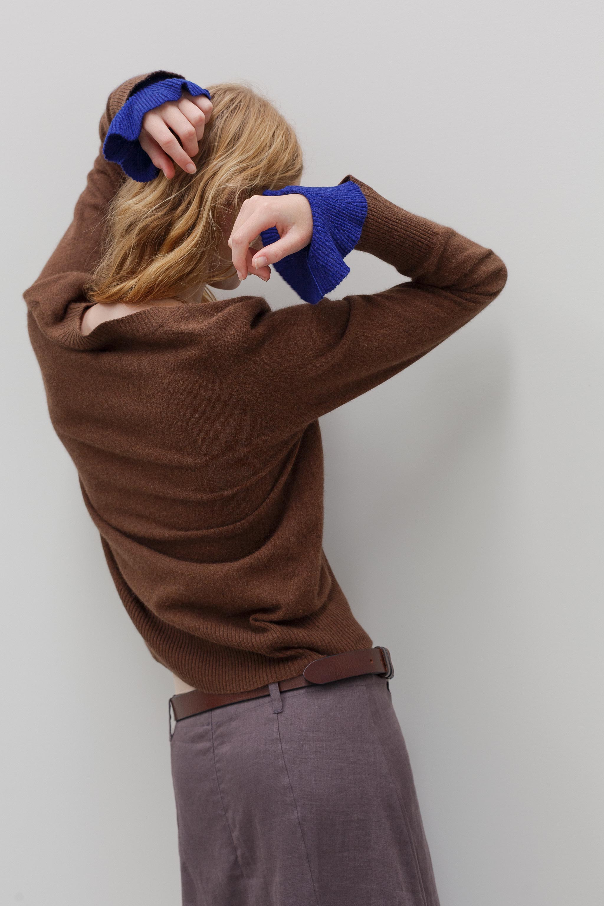 Shiki Silk Cashmere Cuffs - Lazuli