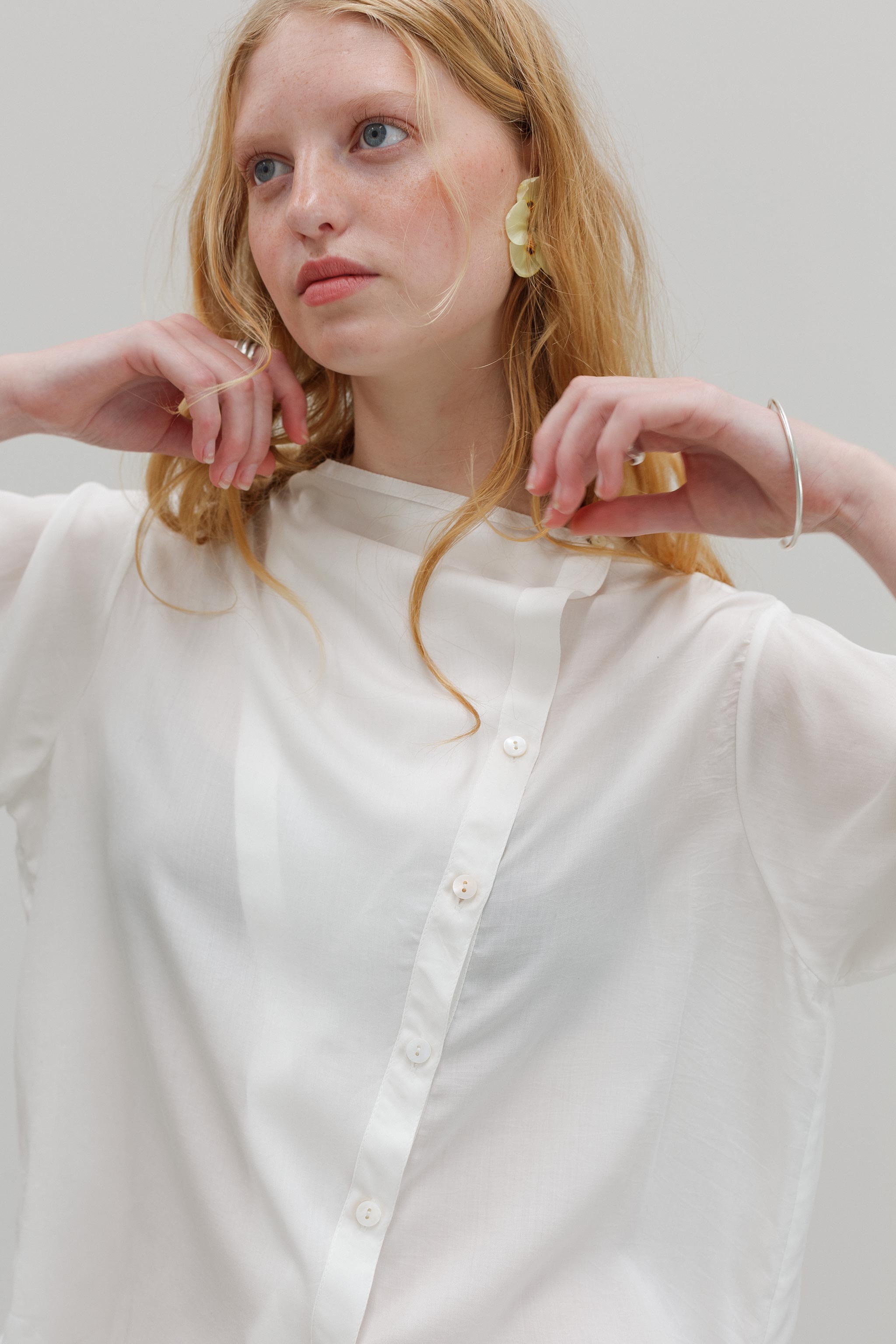 Phlox Tencel Blouse - White