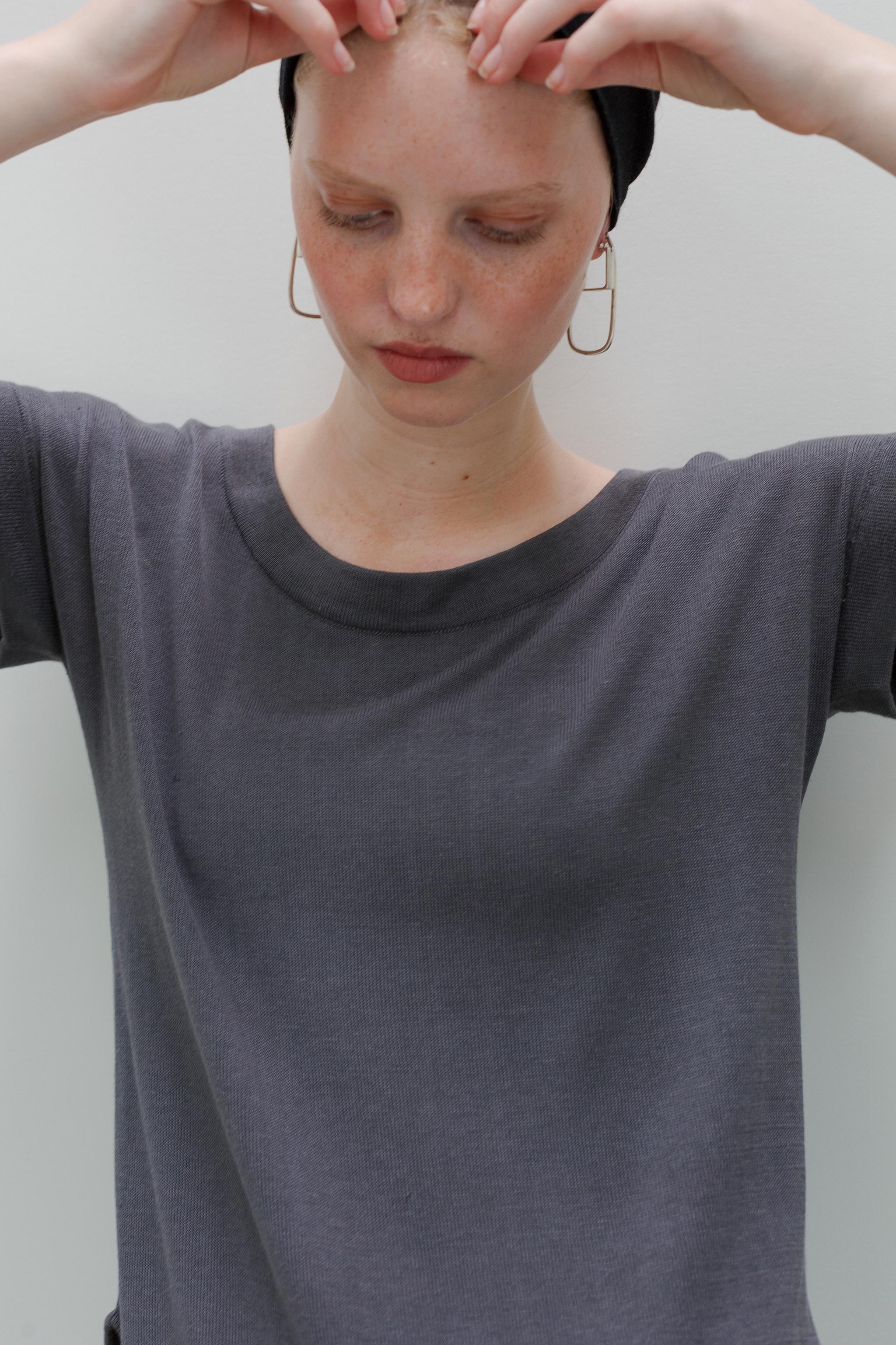 Balette Silk Cotton Top - Shadow