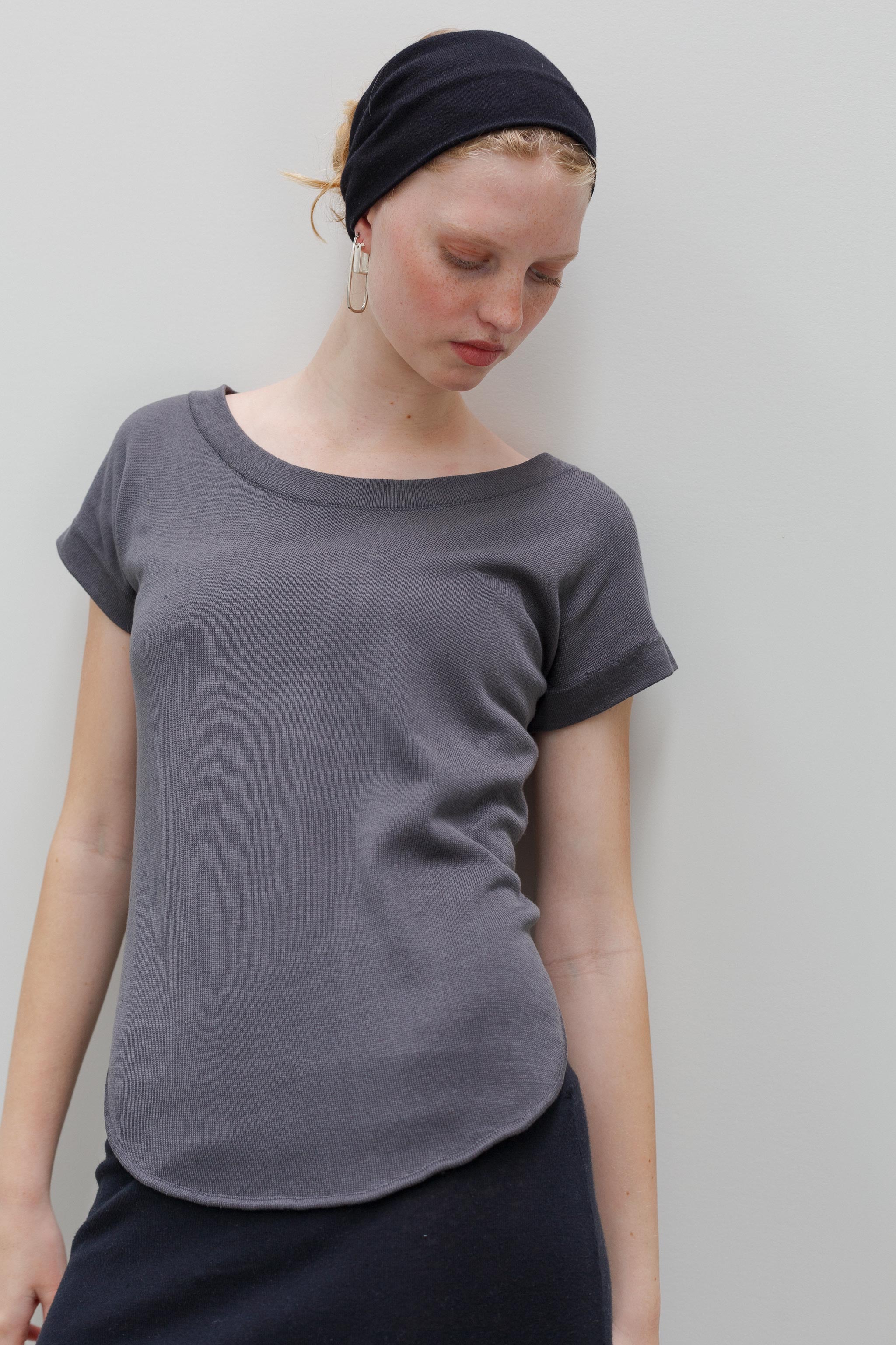 Balette Silk Cotton Top - Shadow