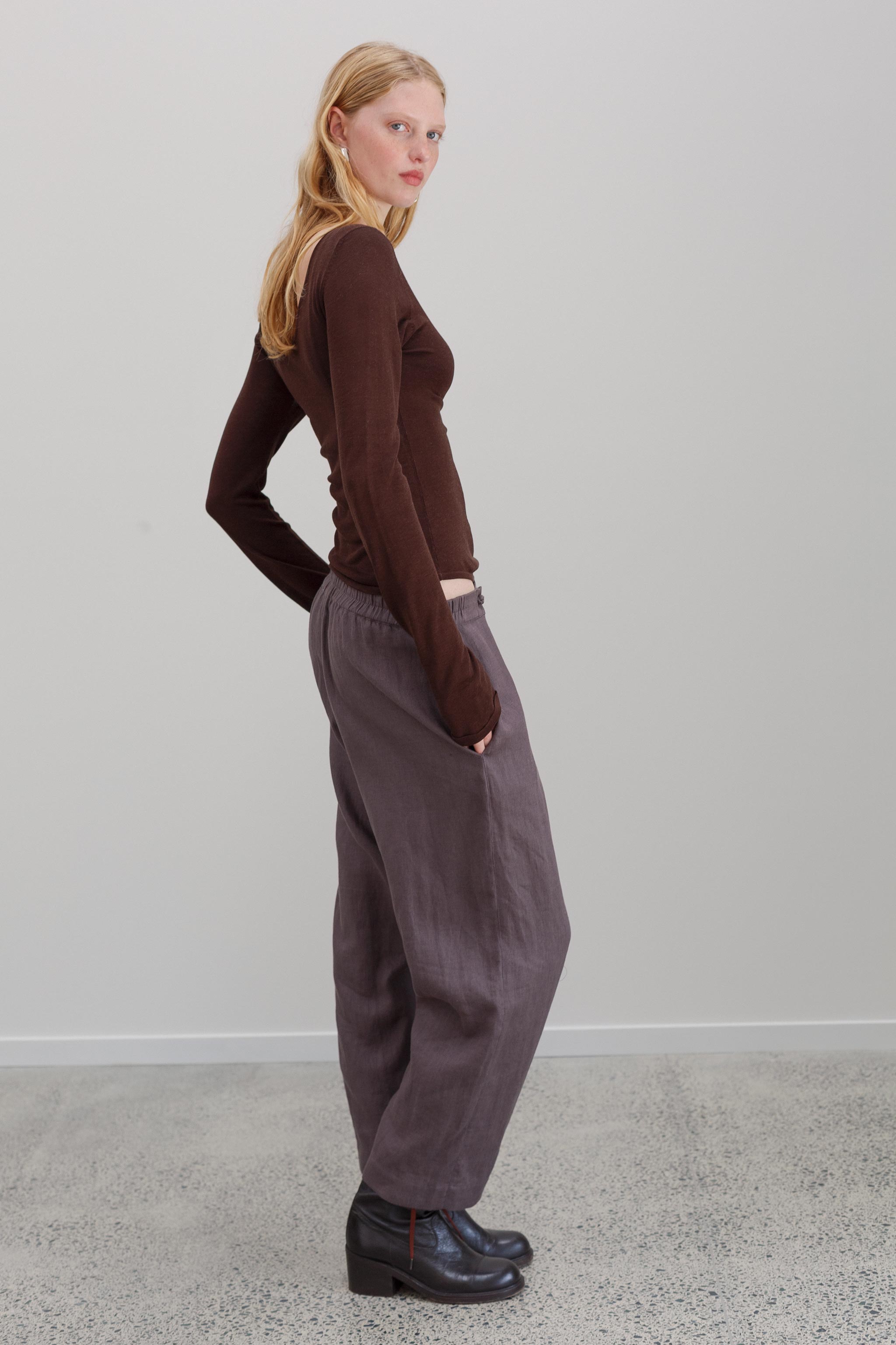 Garden Linen Pants - Ash