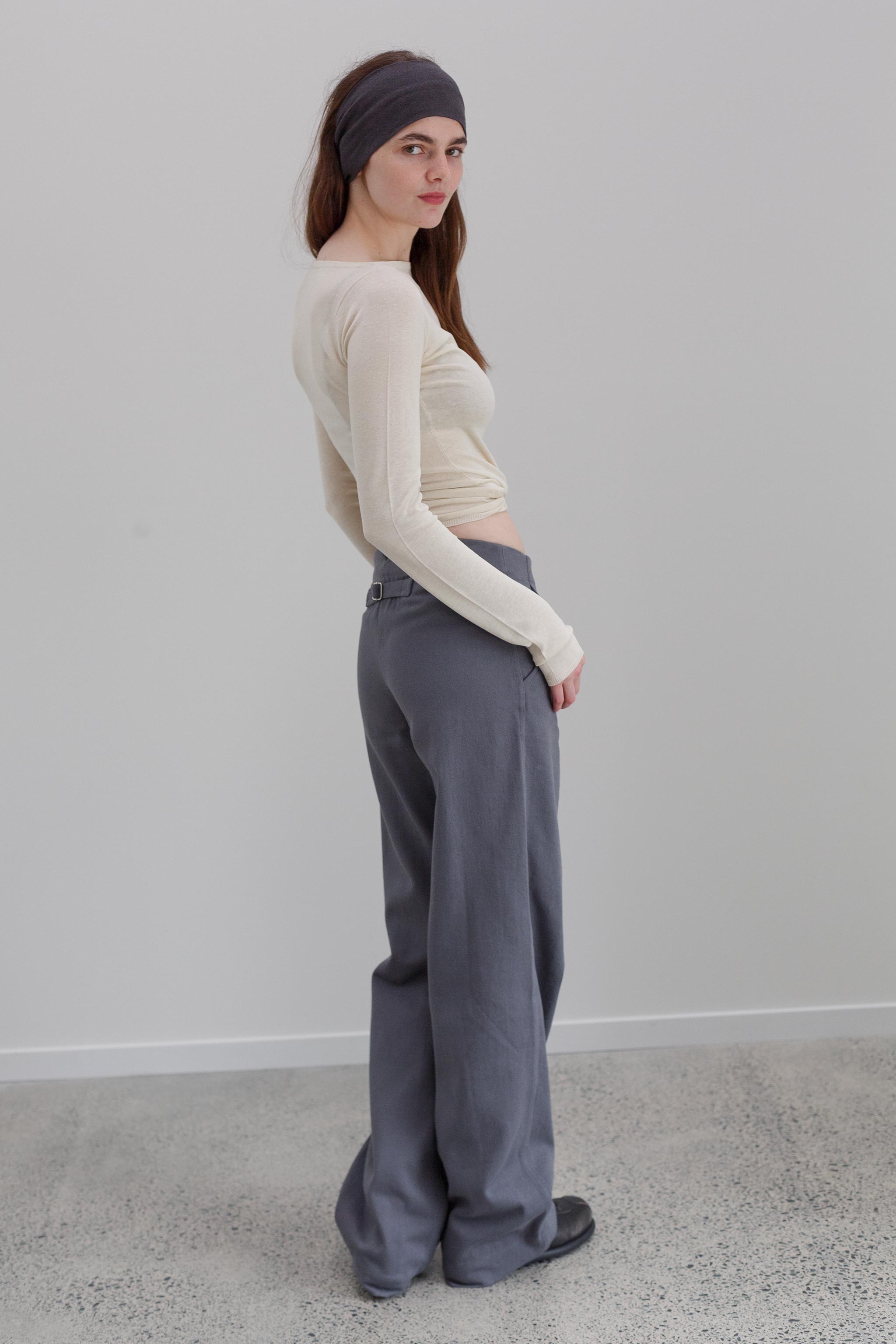 Leeway Linen Pants - Greystone