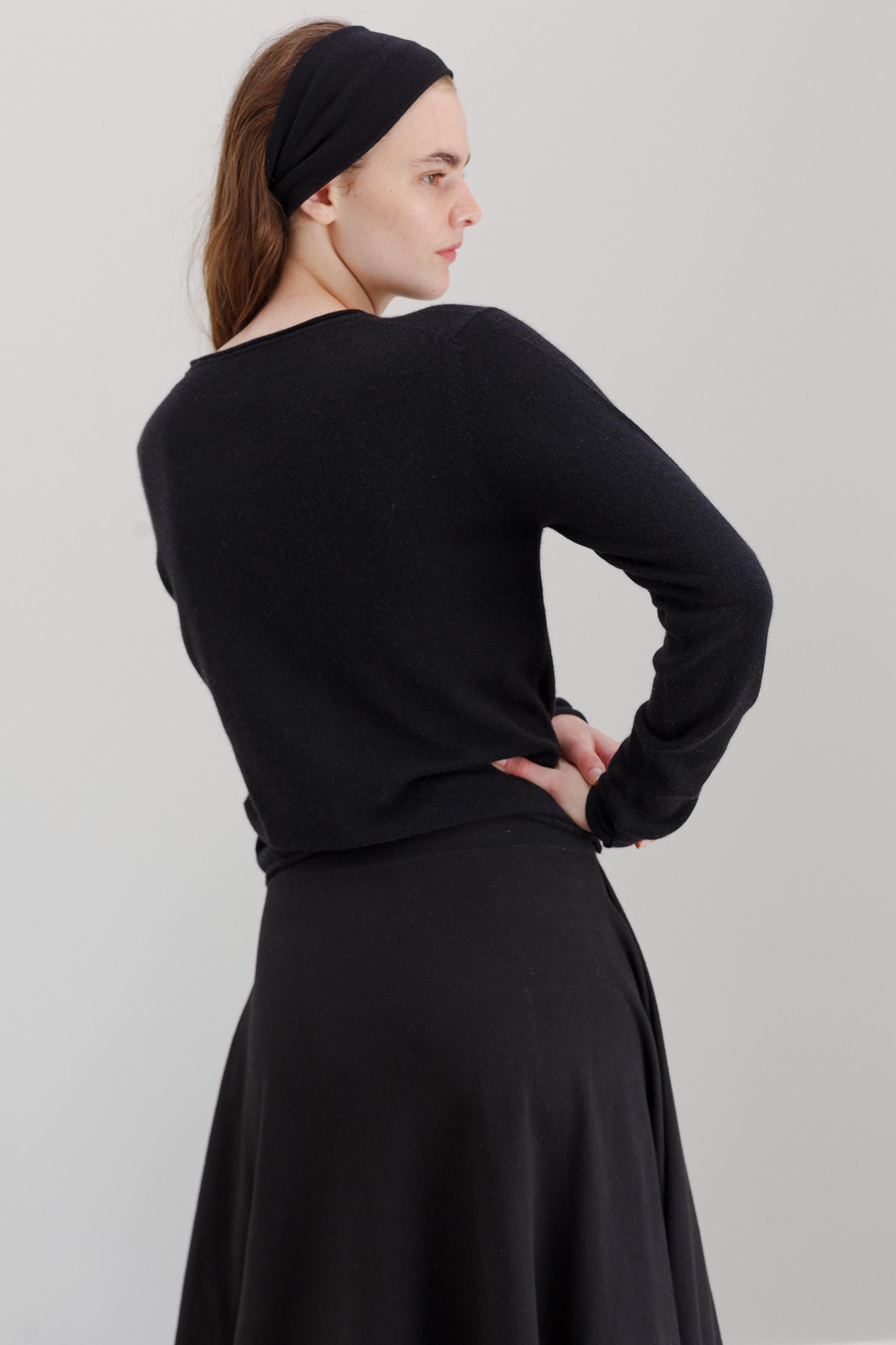 Chimes Merino Cardigan - Black