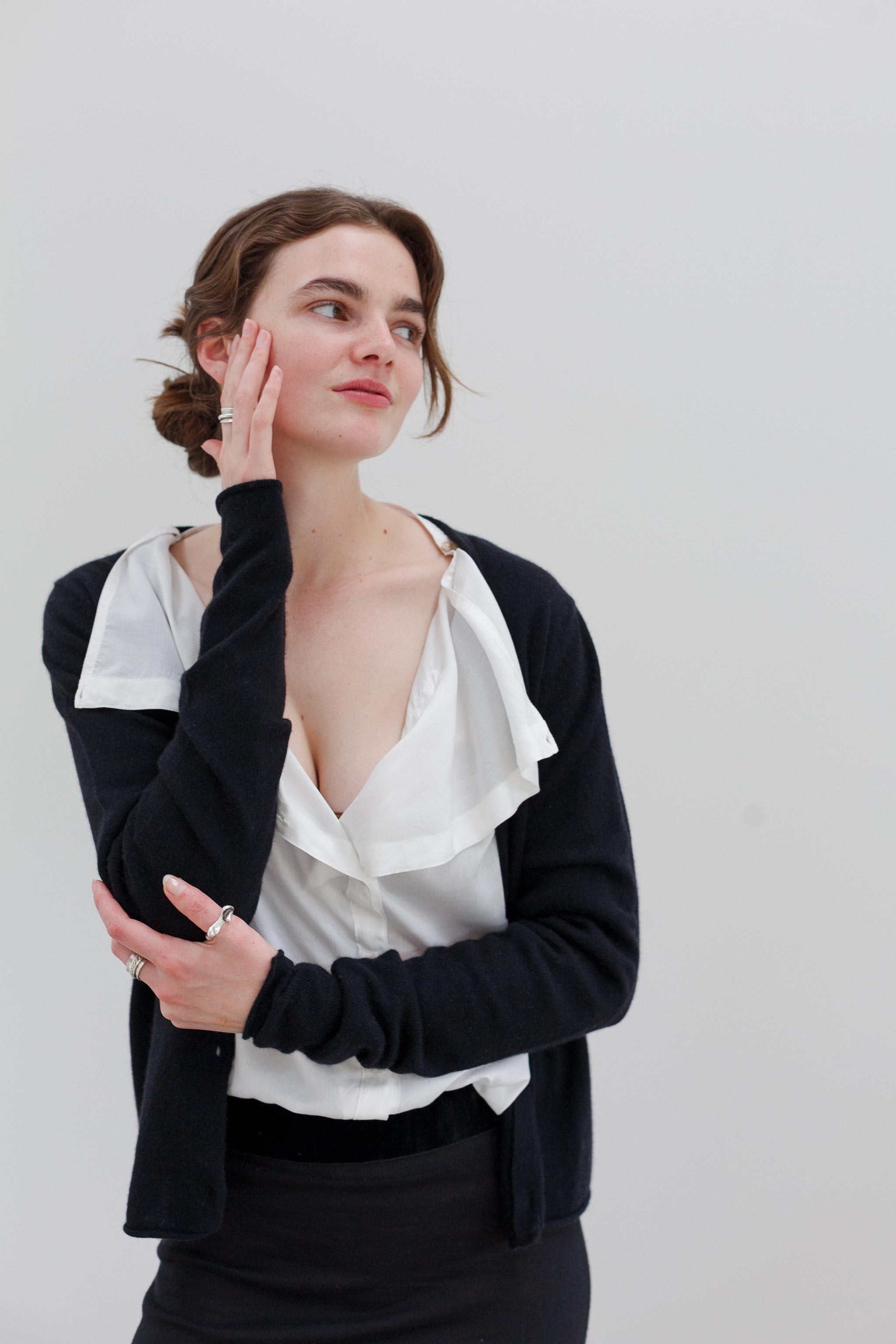 Chimes Merino Cardigan - Black