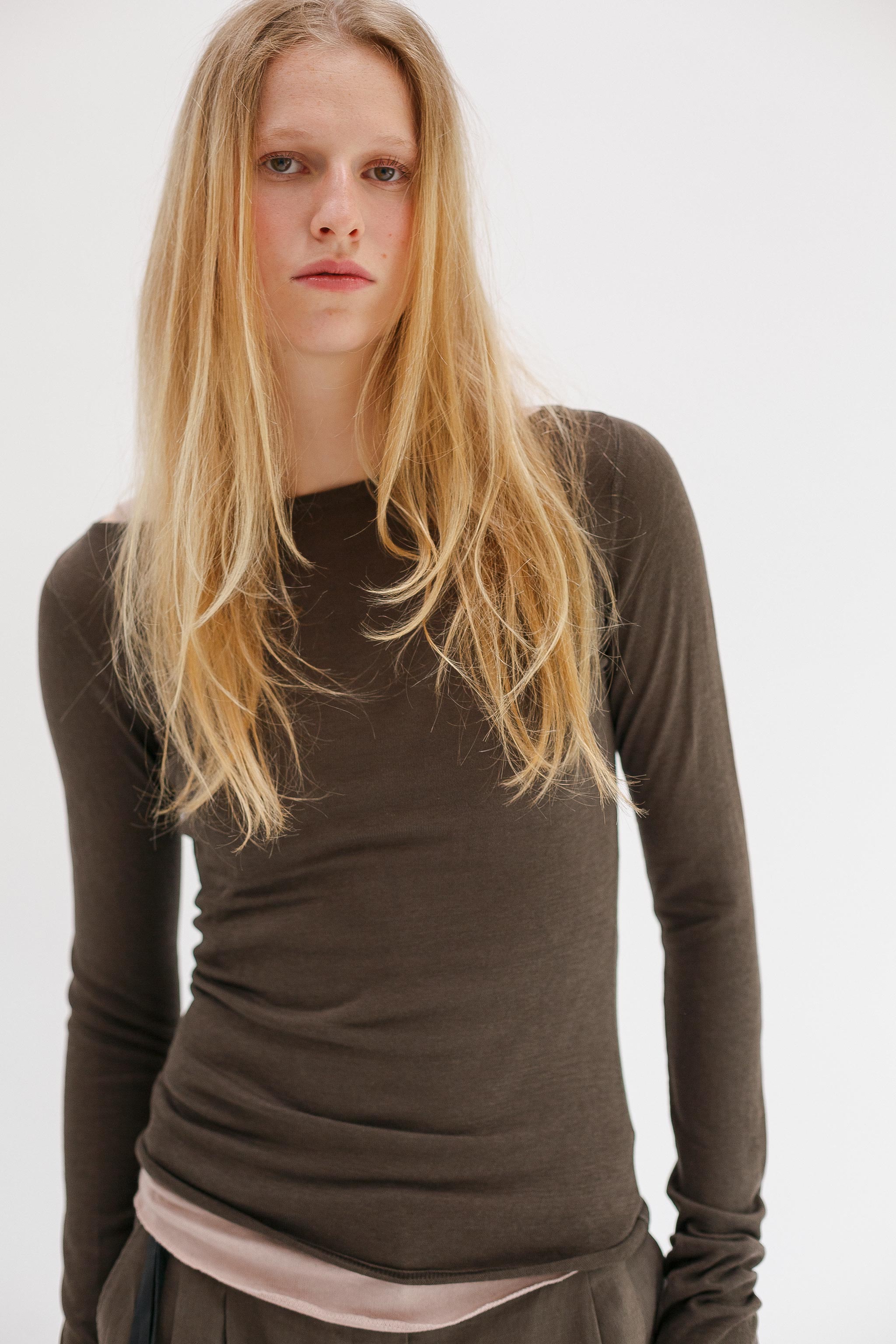Onure Silk Top - Khaki