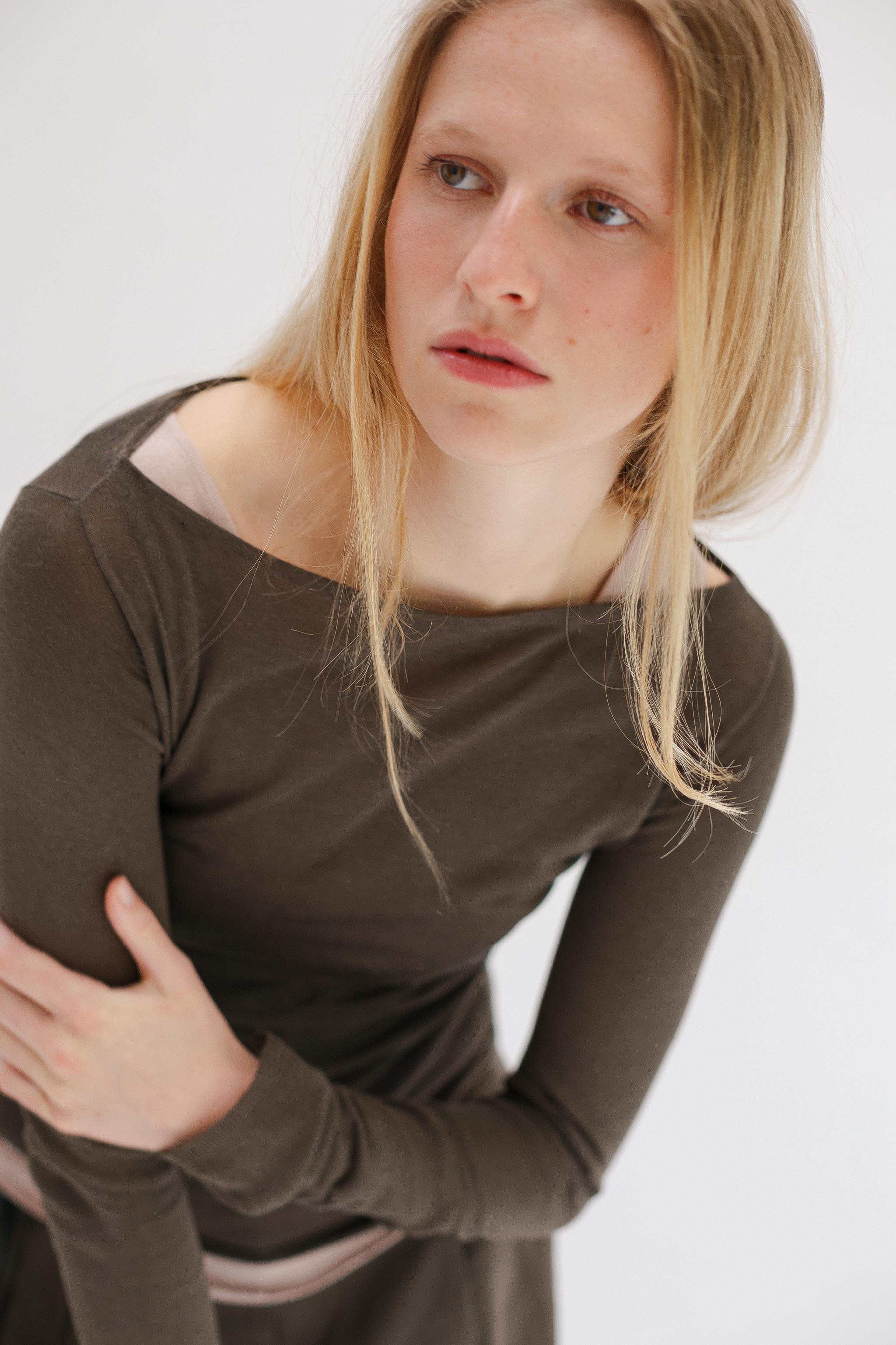 Onure Silk Top - Khaki