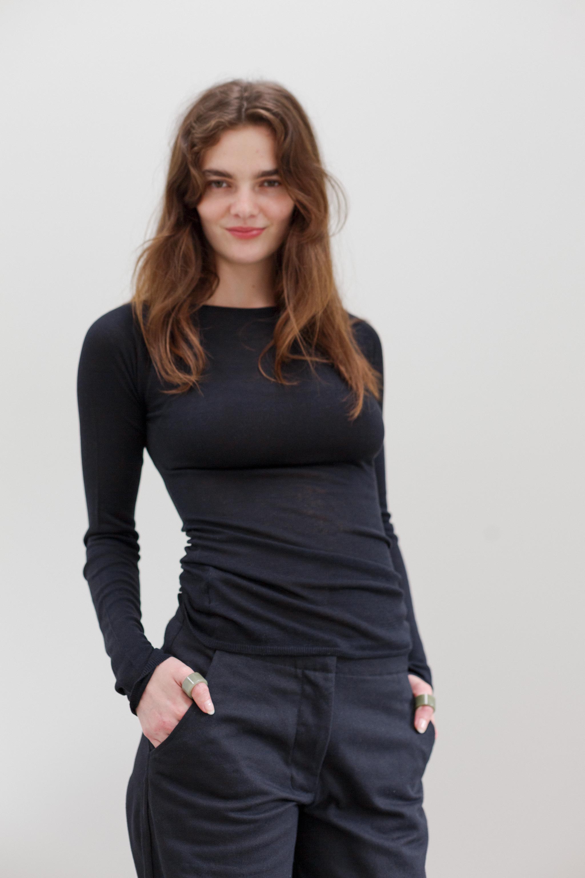 Onure Silk Top - Black