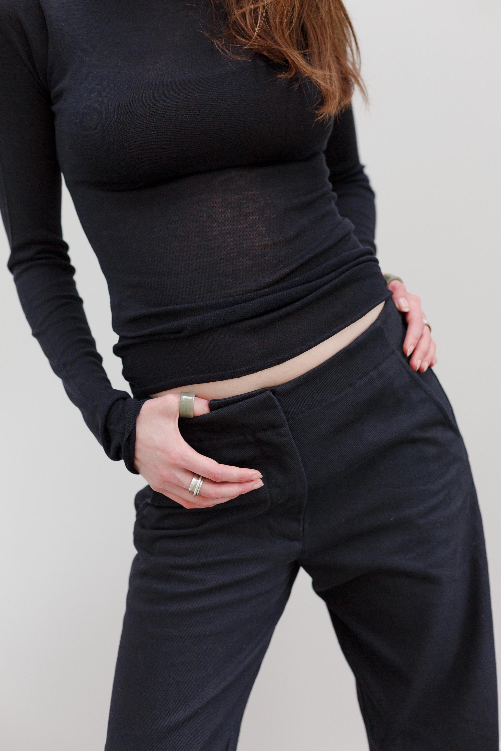 Leeway Linen Pants - Black