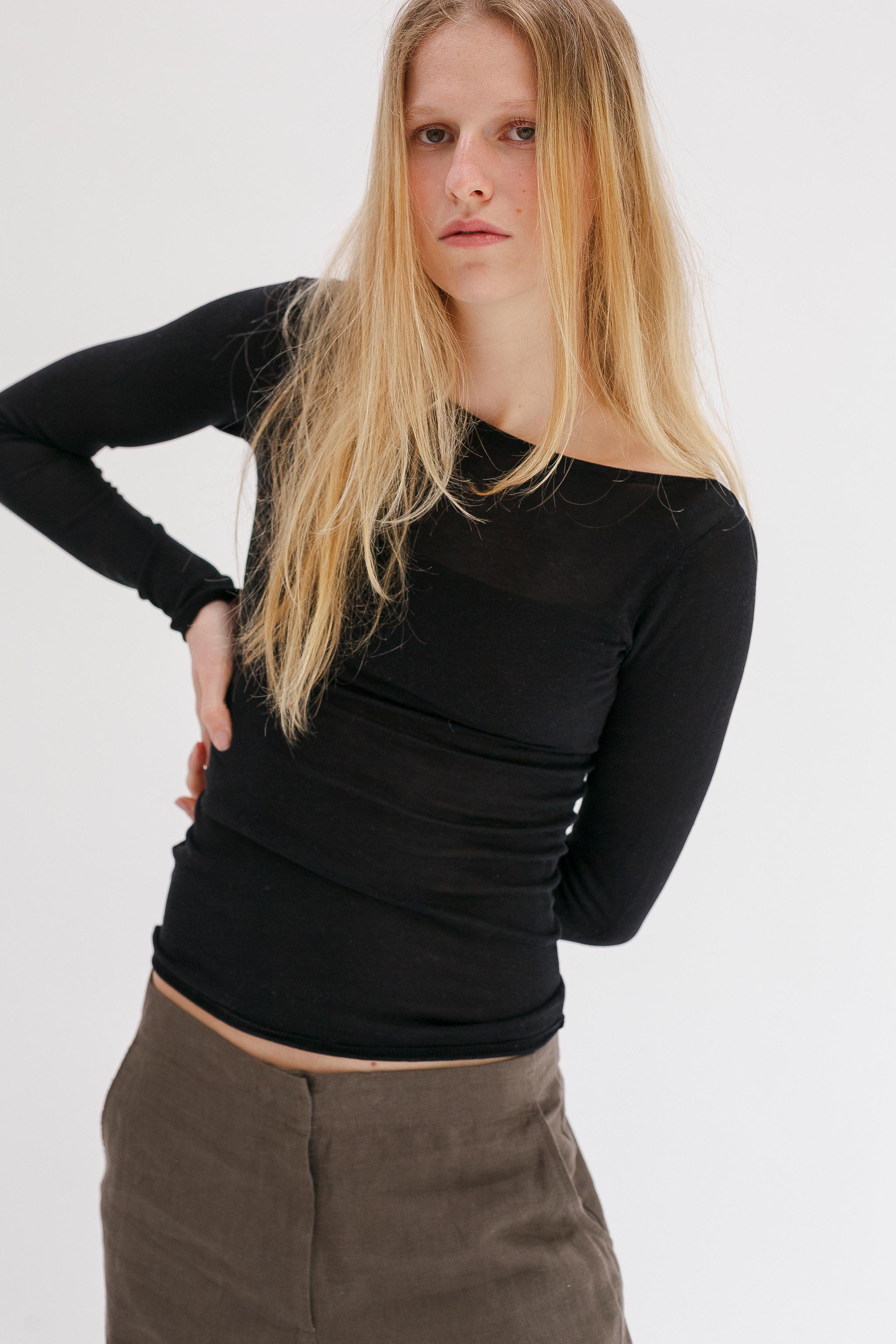 Onure Silk Top - Black