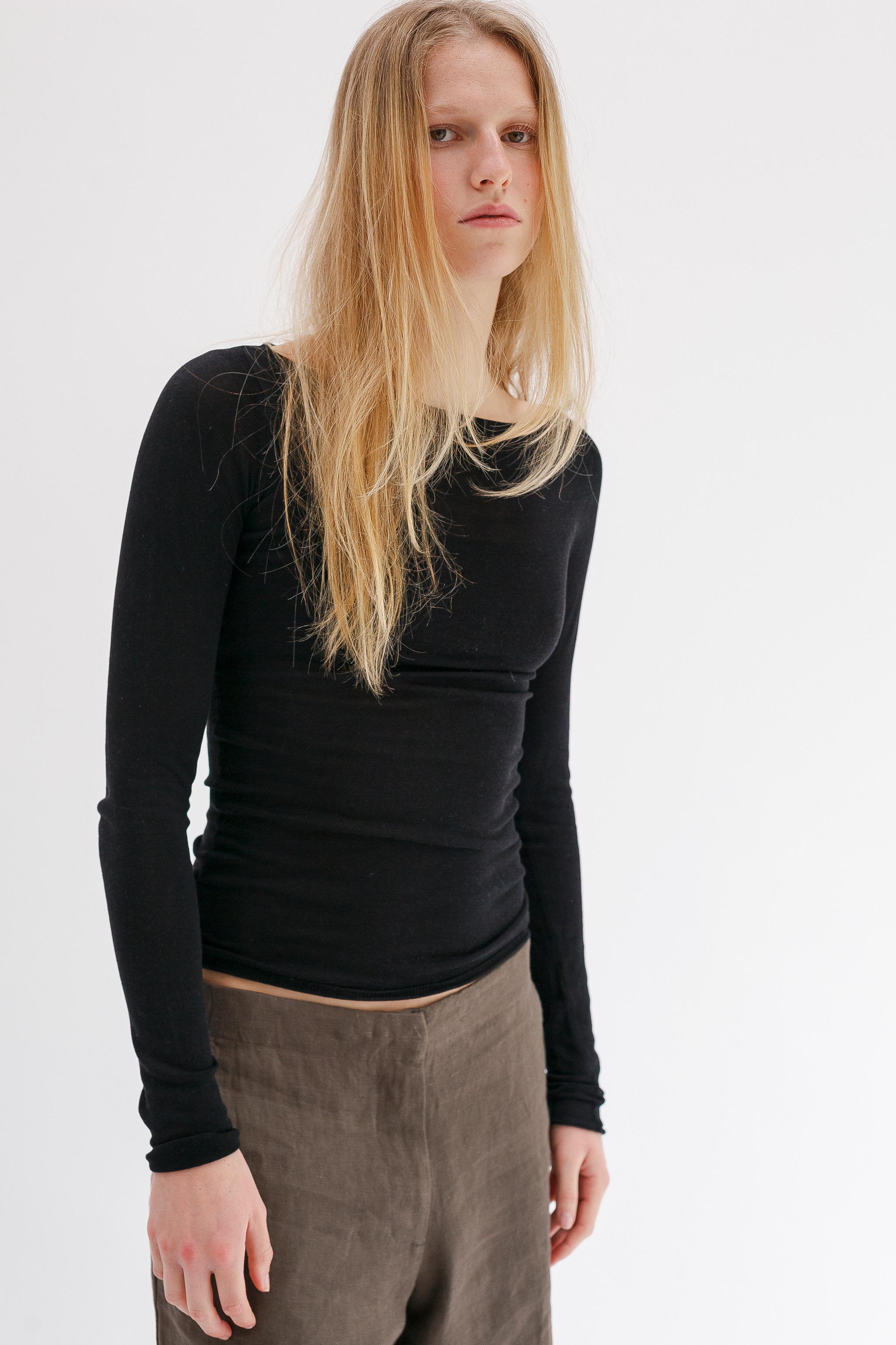 Onure Silk Top - Black