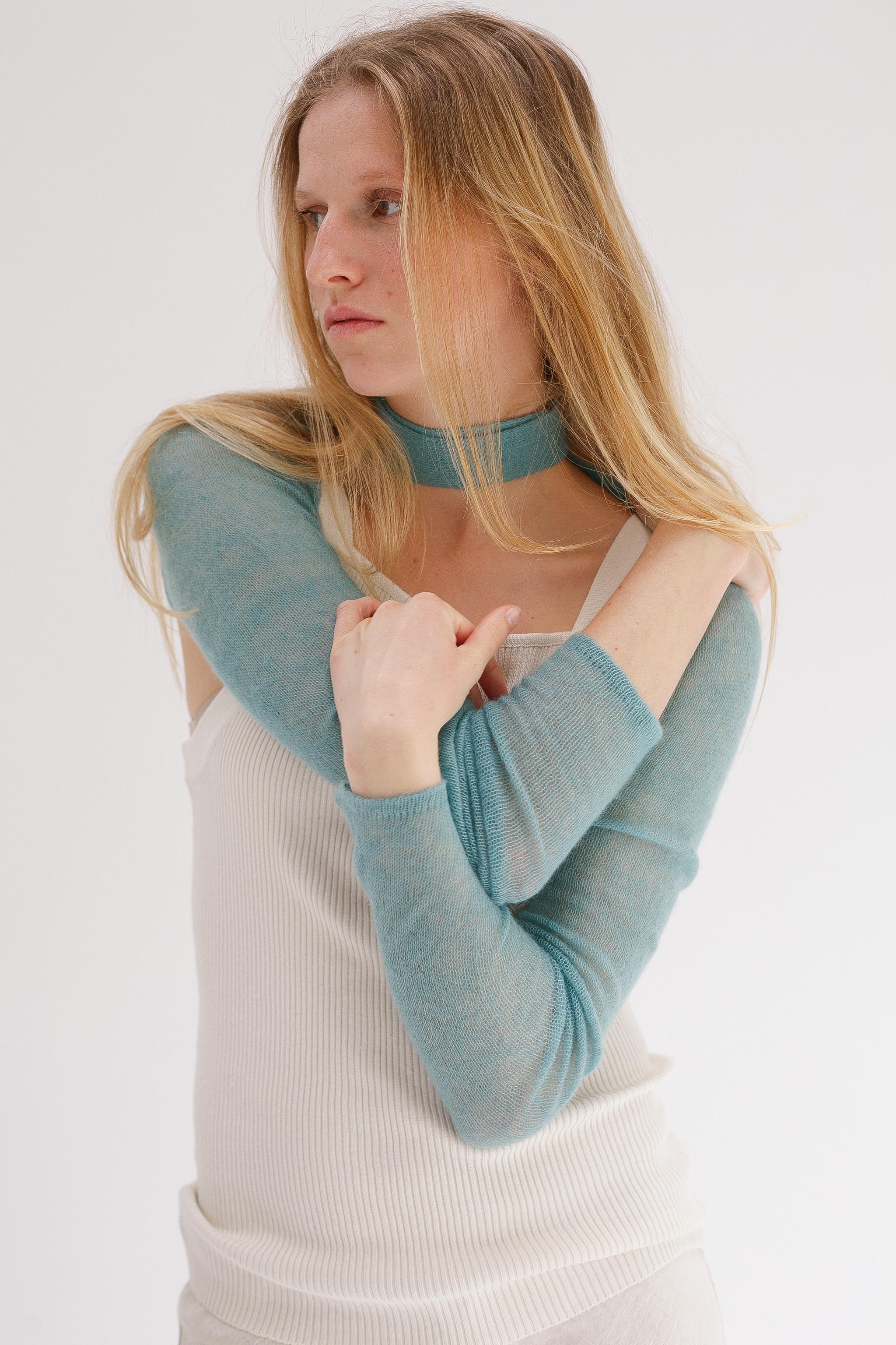 ZZ Cashmere Sleeves - Ocean
