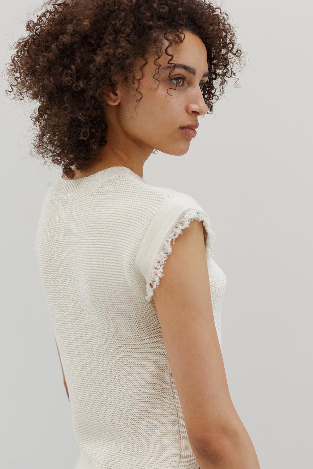Hazy Organic Cotton Top - Shell