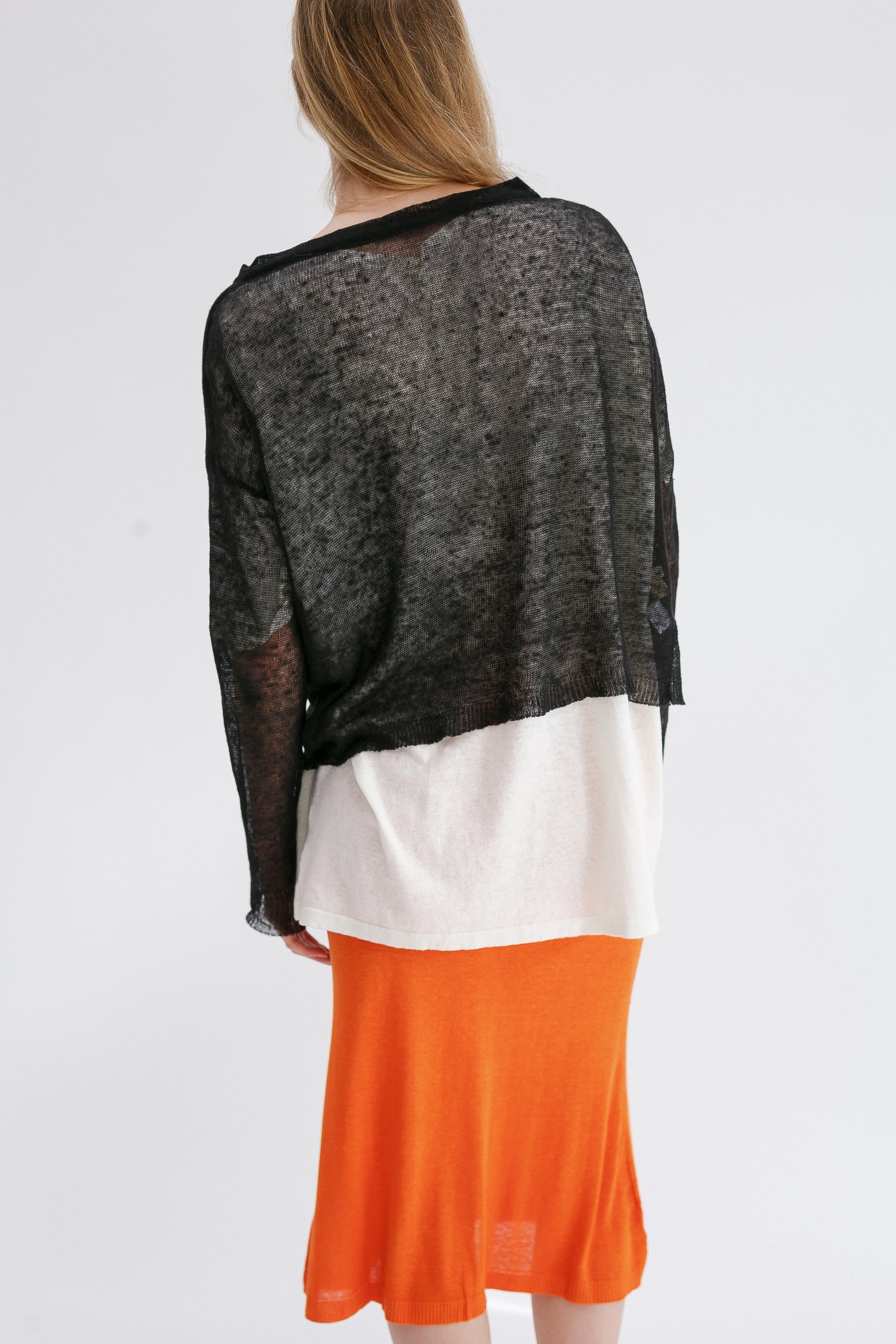 Ravel Linen Top - Black