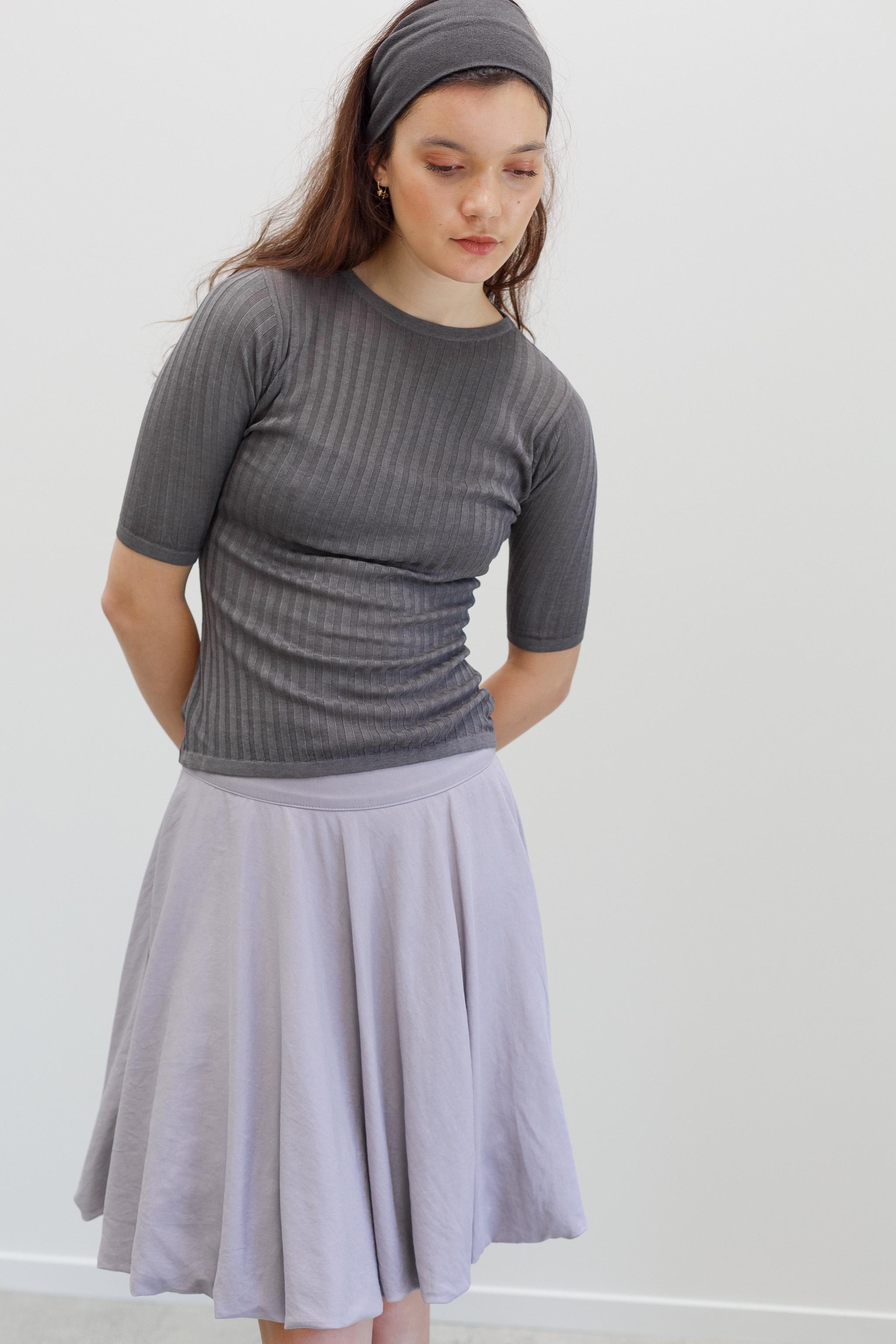 Bodi Ra Tencel Skirt - Milk Thistle