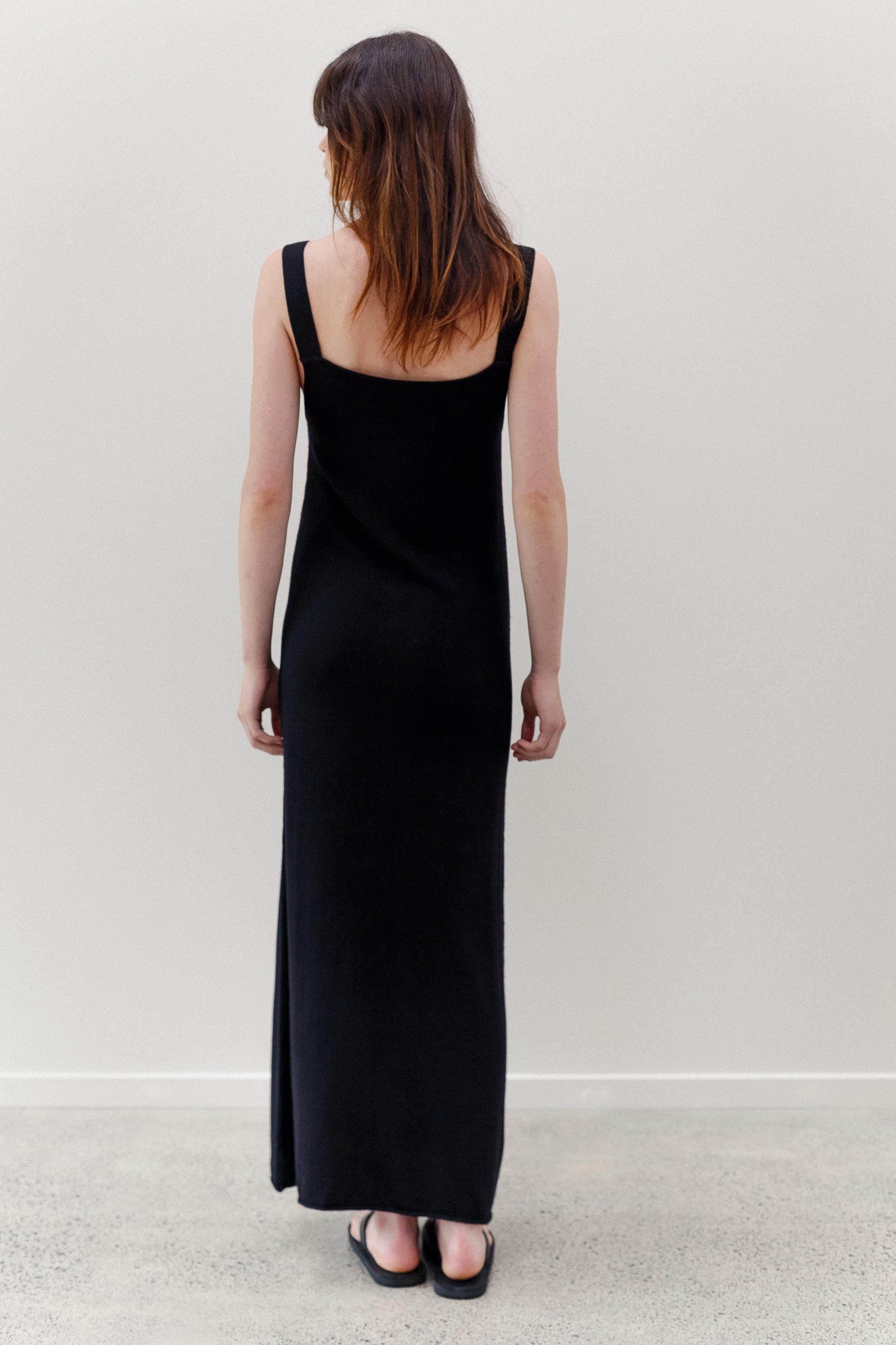 Neem Cashmere Cotton Dress - Black