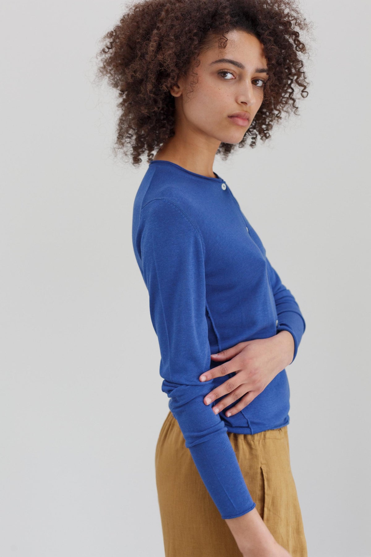 Chimes Silk Cardigan - Azura