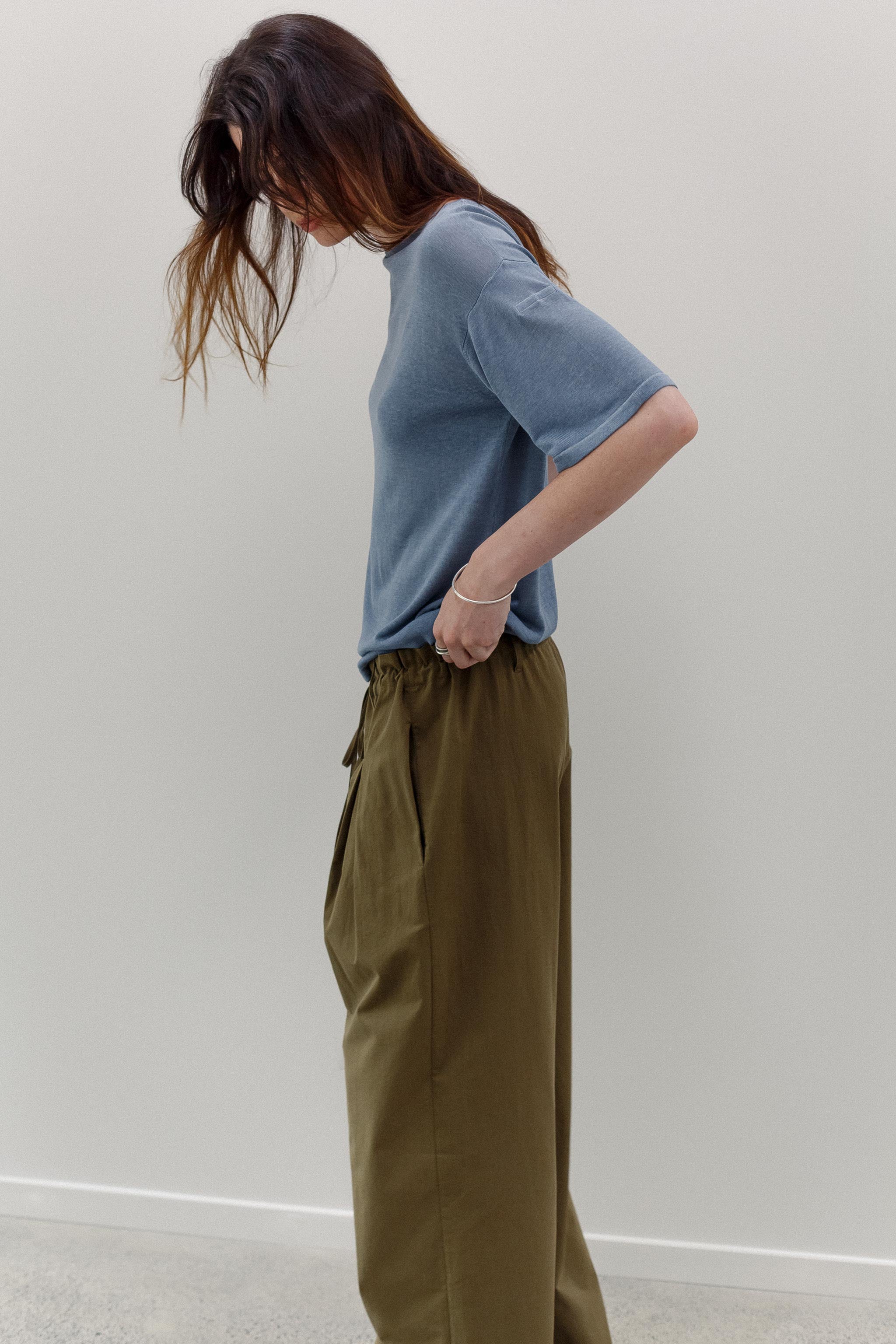 Jaker Cotton Pants - Green Tea