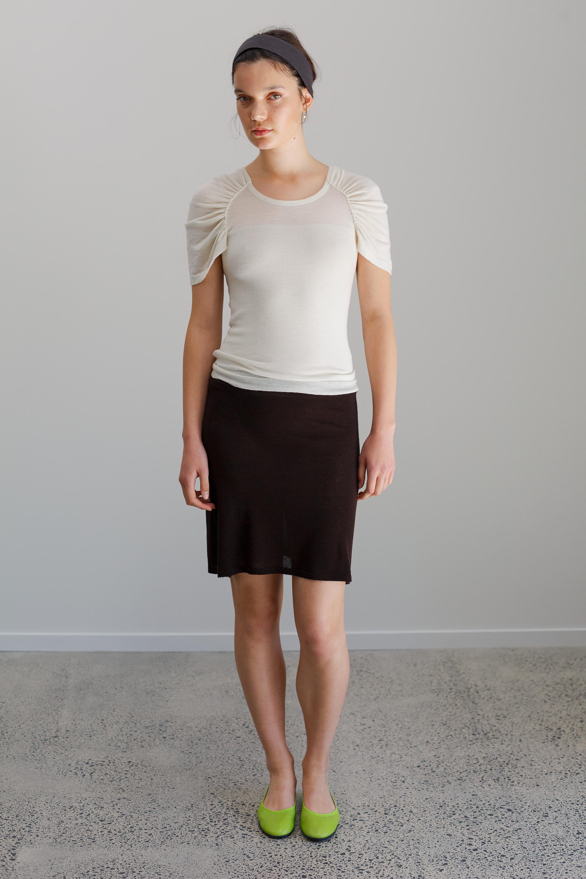 Lume Fine Merino Top - Alabaster