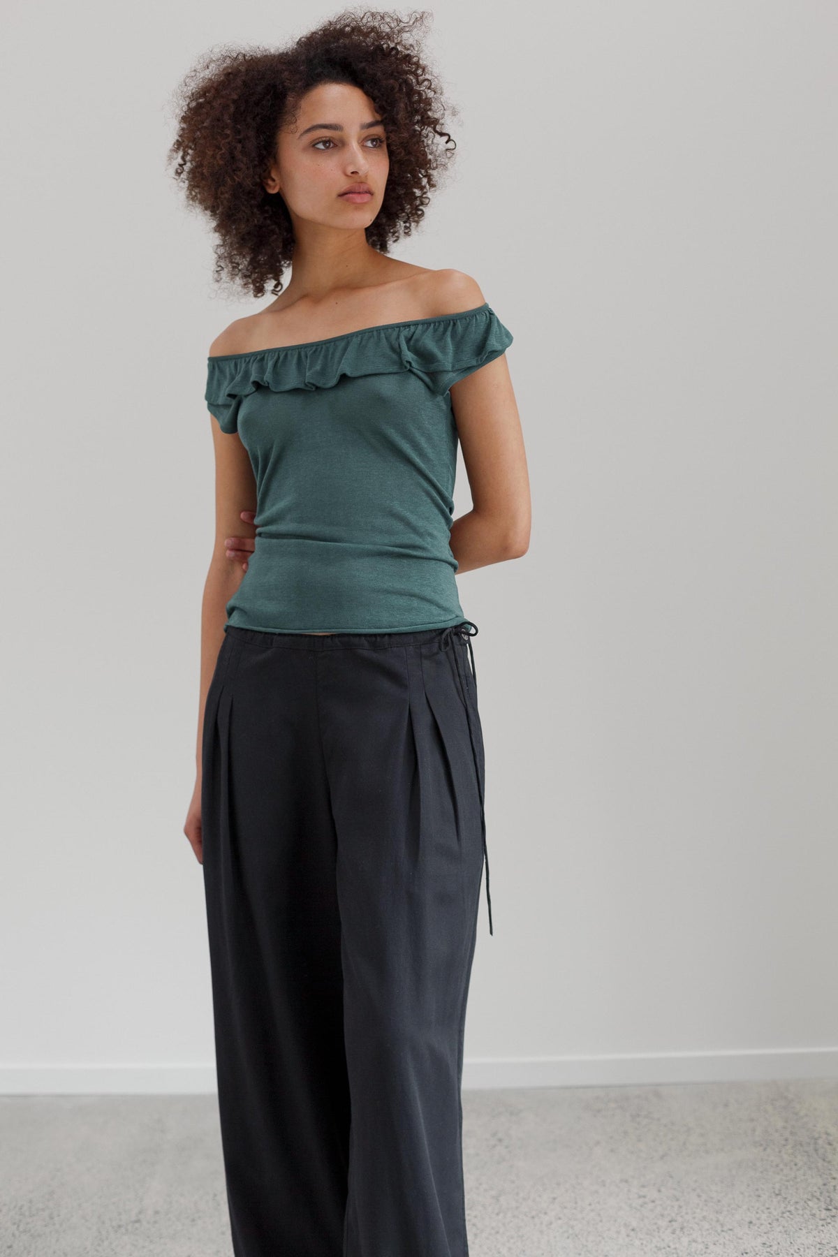 Yudi Tencel Pants - Noir