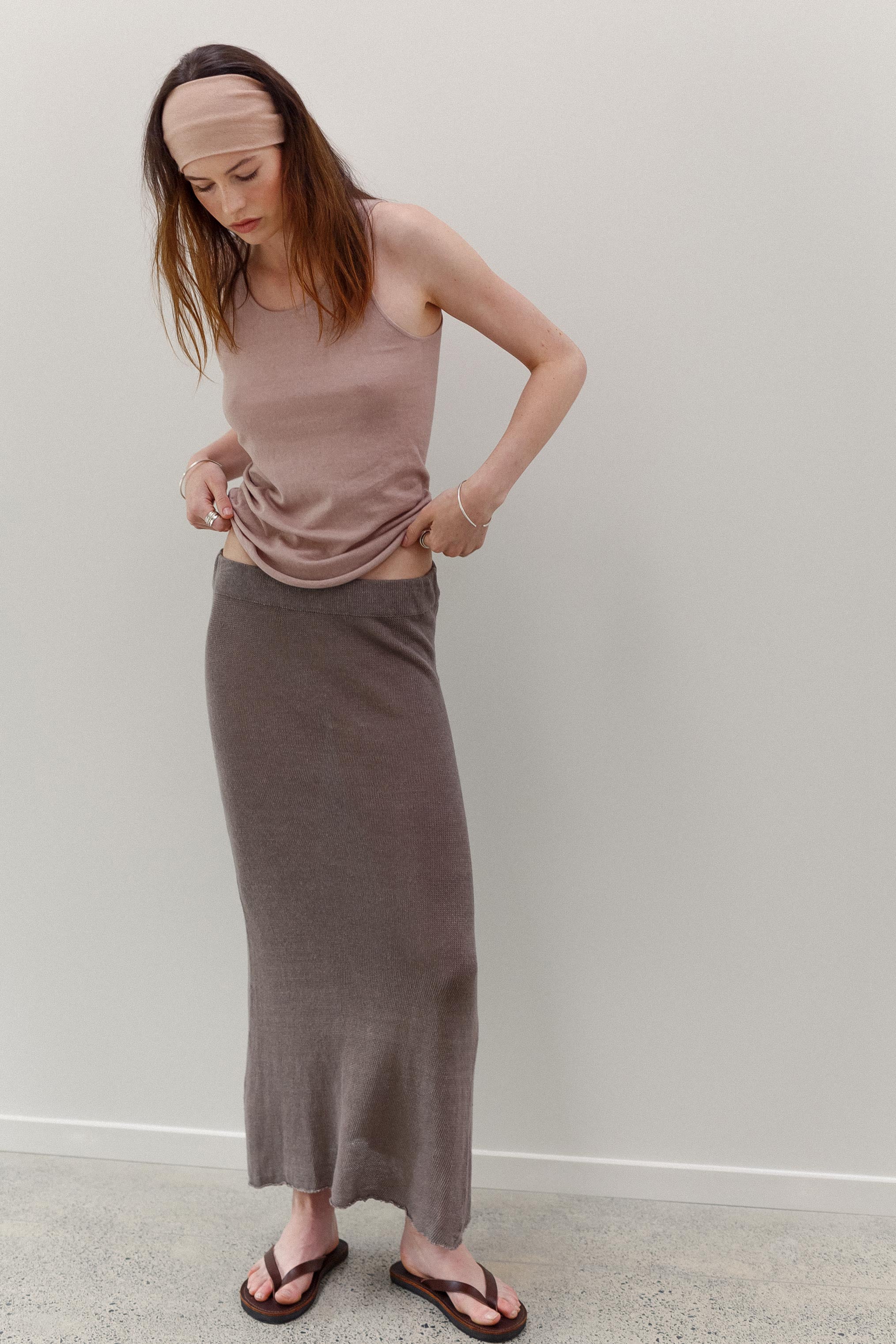 Chi Linen Skirt - Deer