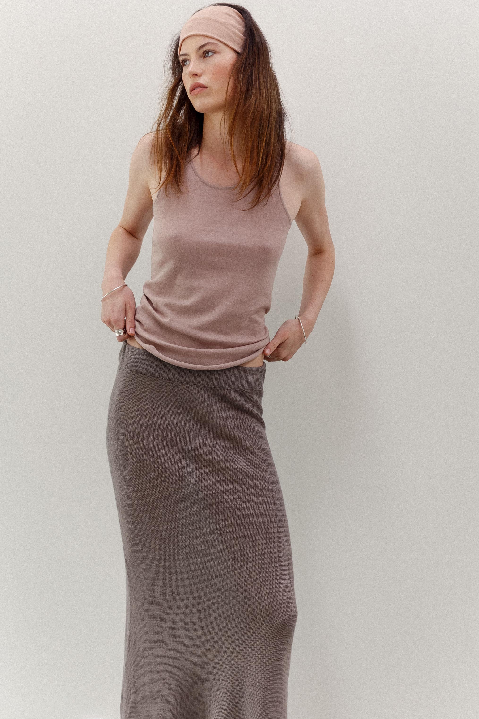 Chi Linen Skirt - Deer