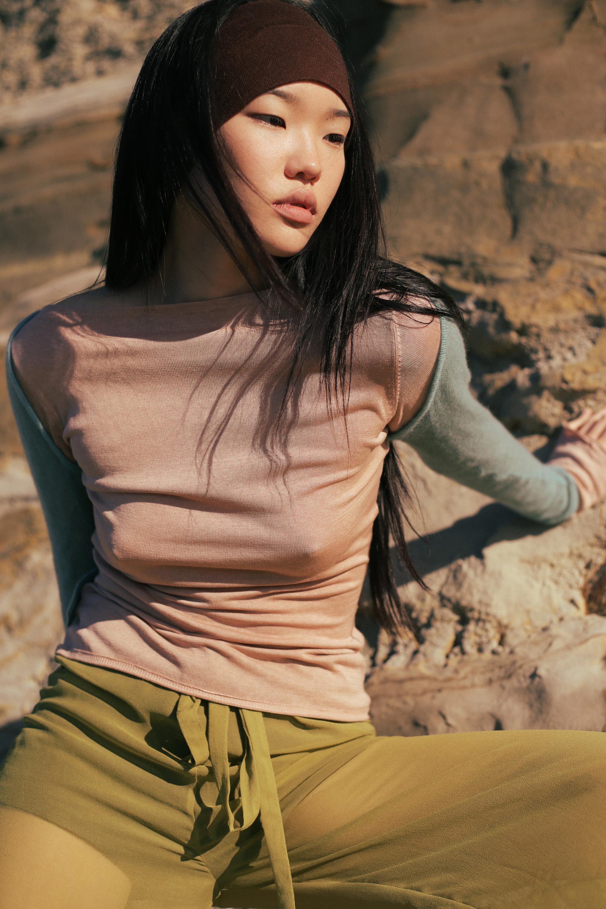 Rei Silk Cashmere Band - Carob