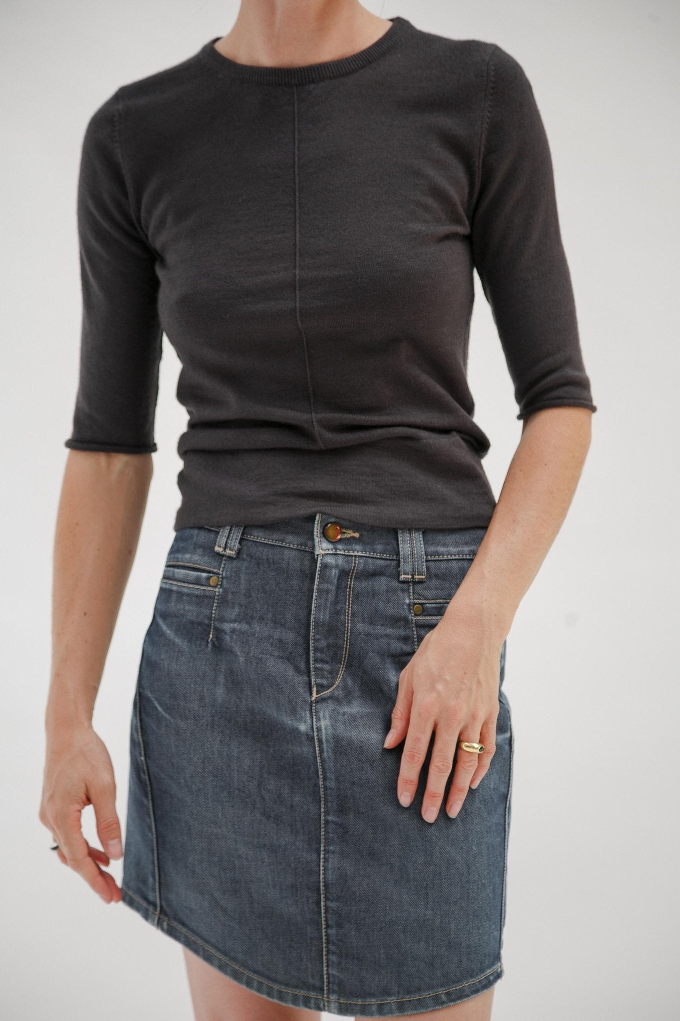 Vintage Levi's Denim Mini Skirt - Wixii