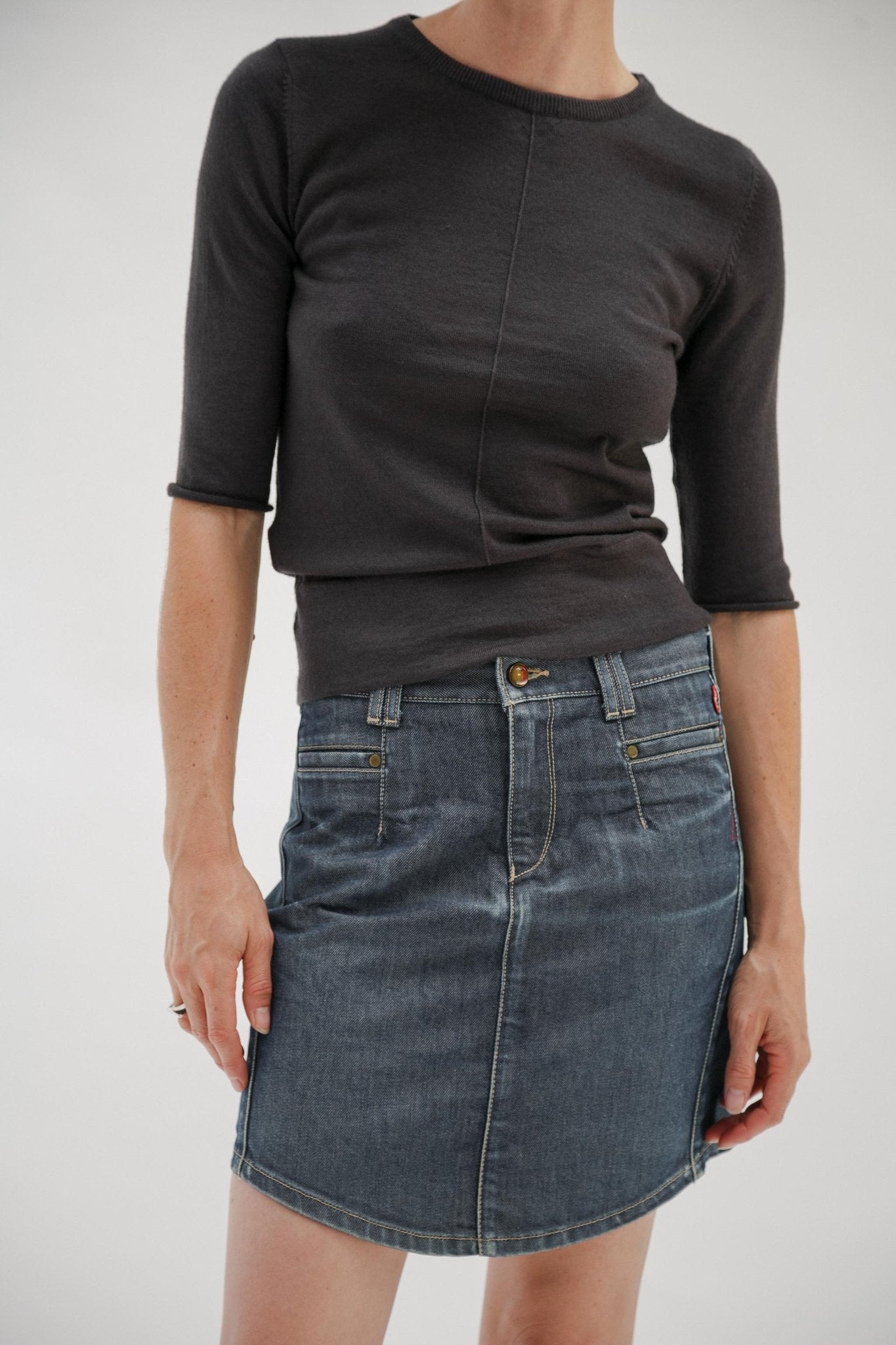 Vintage Levi's Denim Mini Skirt - Wixii
