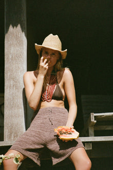 Haru Cashmere Cotton Shorts - Coco Cabana