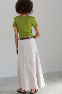 Sedona Linen Skirt - Pearl