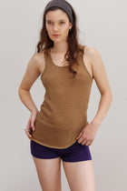 Waves Cashmere Cotton Shorts - Violetta